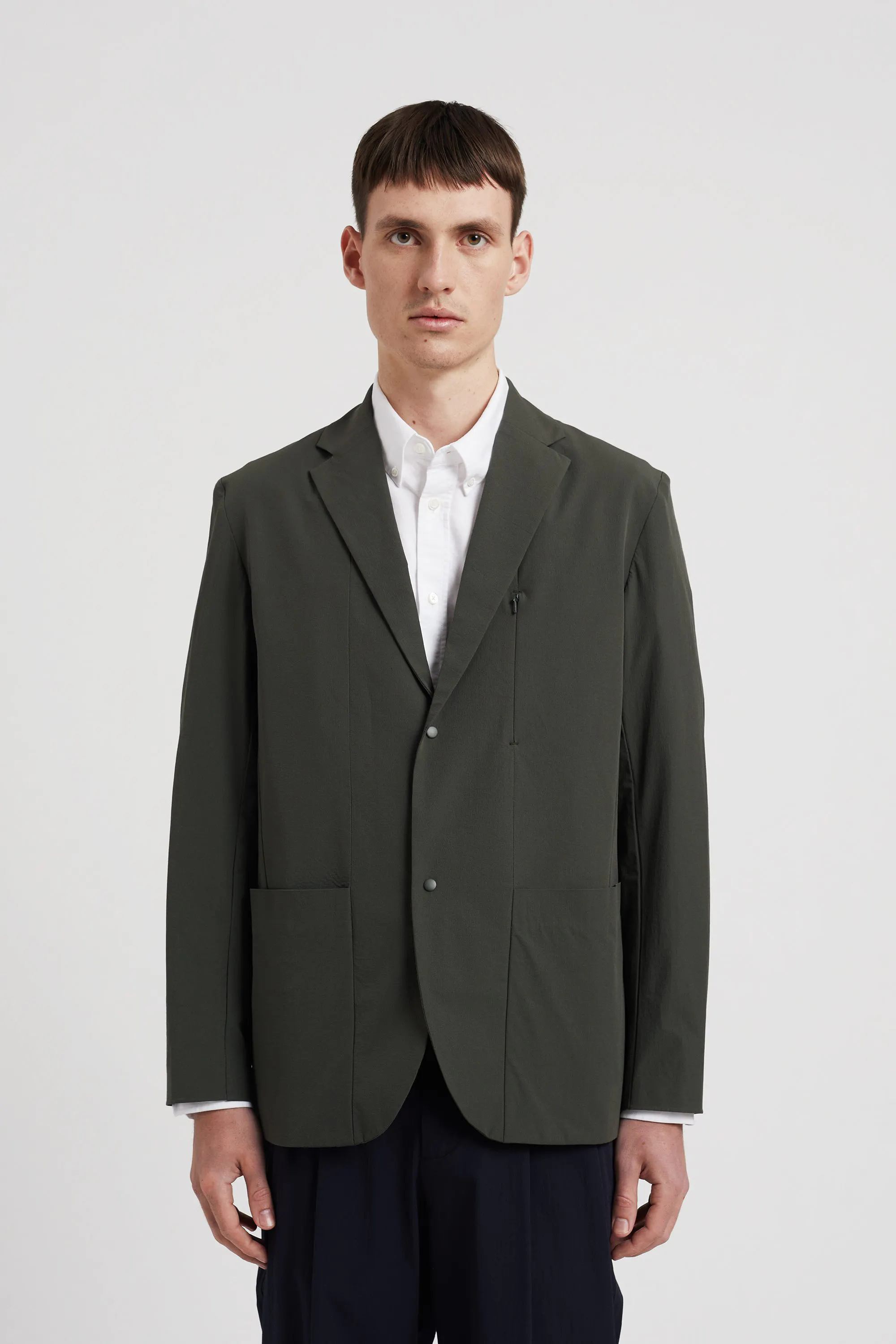 Norse Projects Emil Lightweight Travel Blazer - Olive | Blazers 
