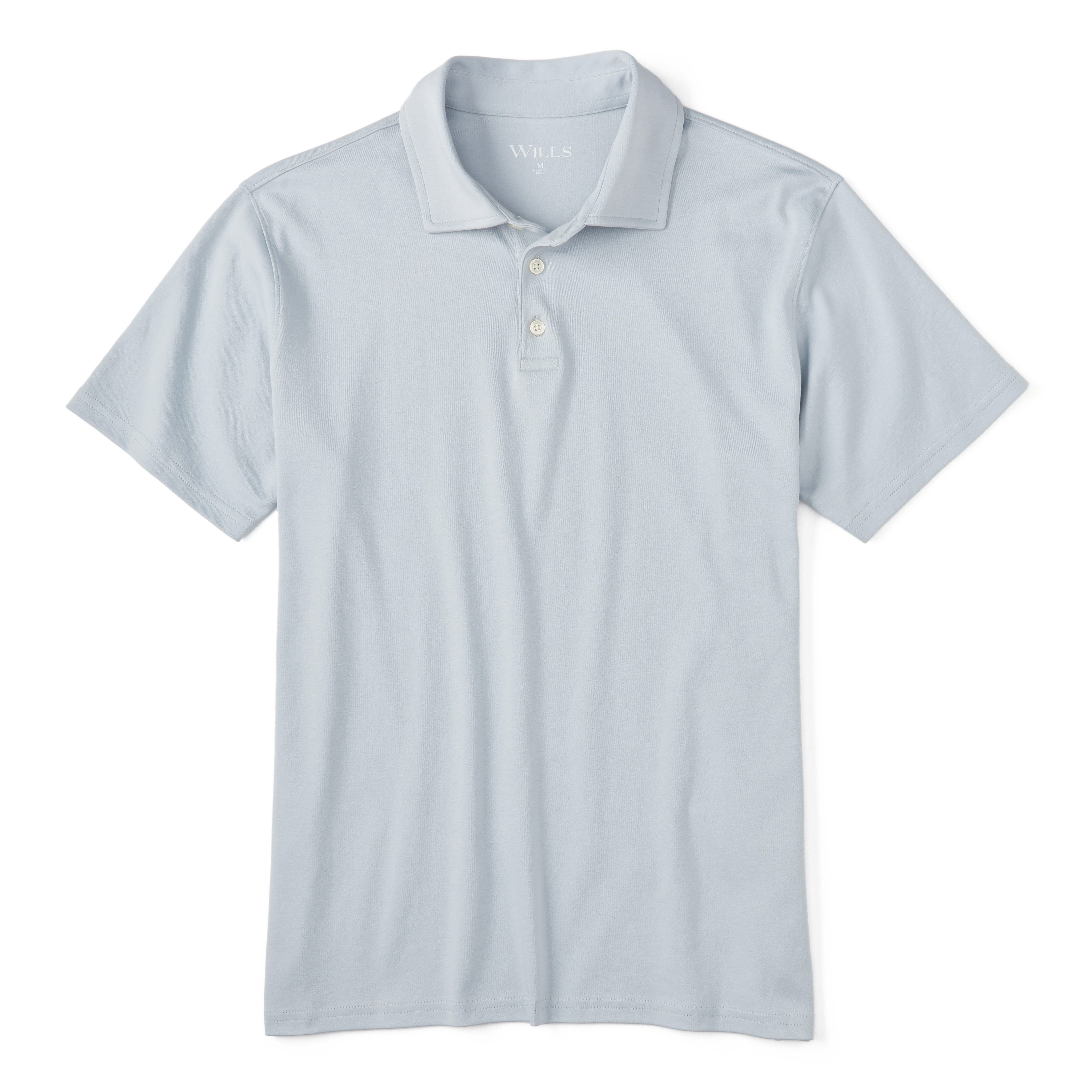 Linen Blend Ribbed Extra Long Polo Shirt for Tall Men