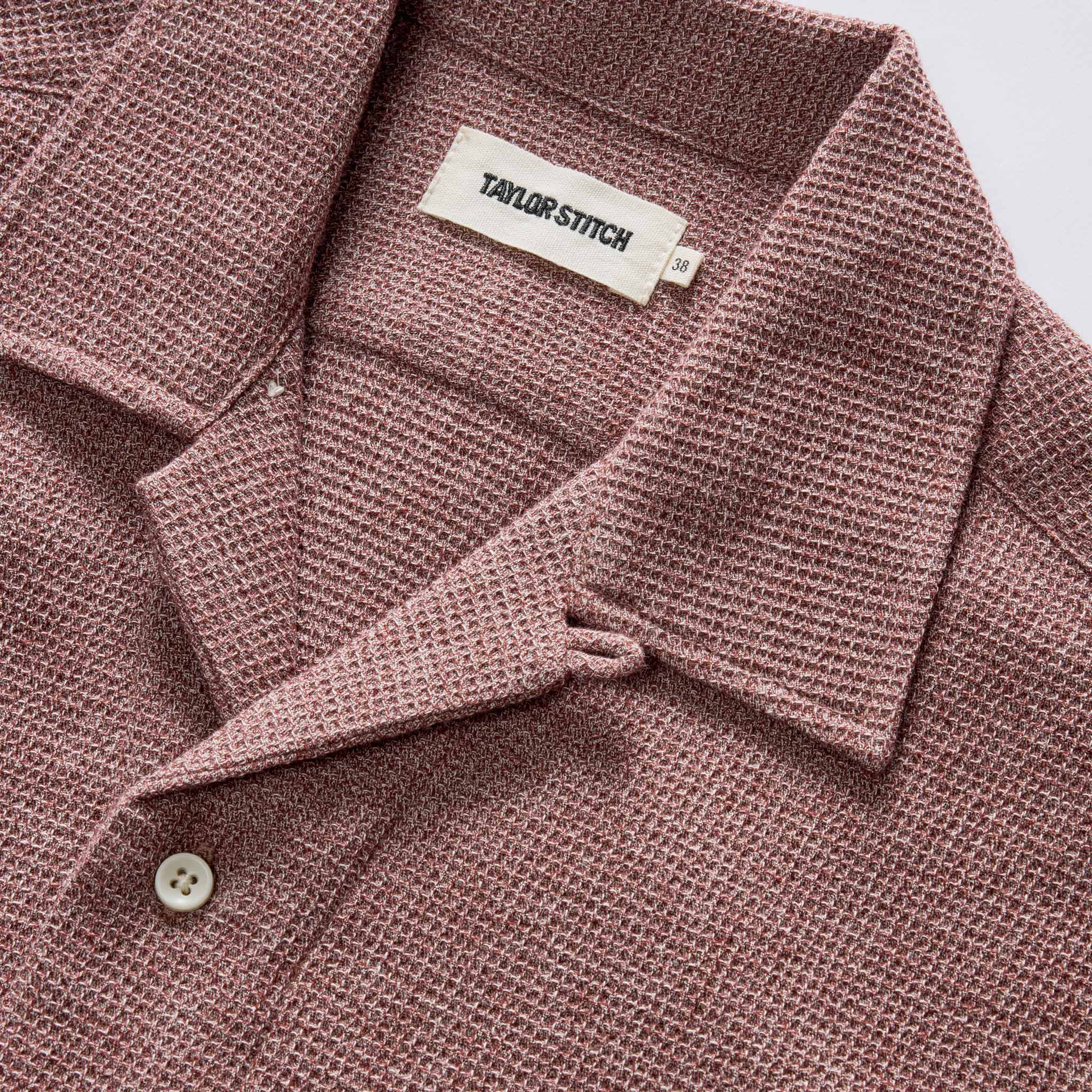 Taylor Stitch The Conrad Shirt Port Twist Waffle Short Sleeve