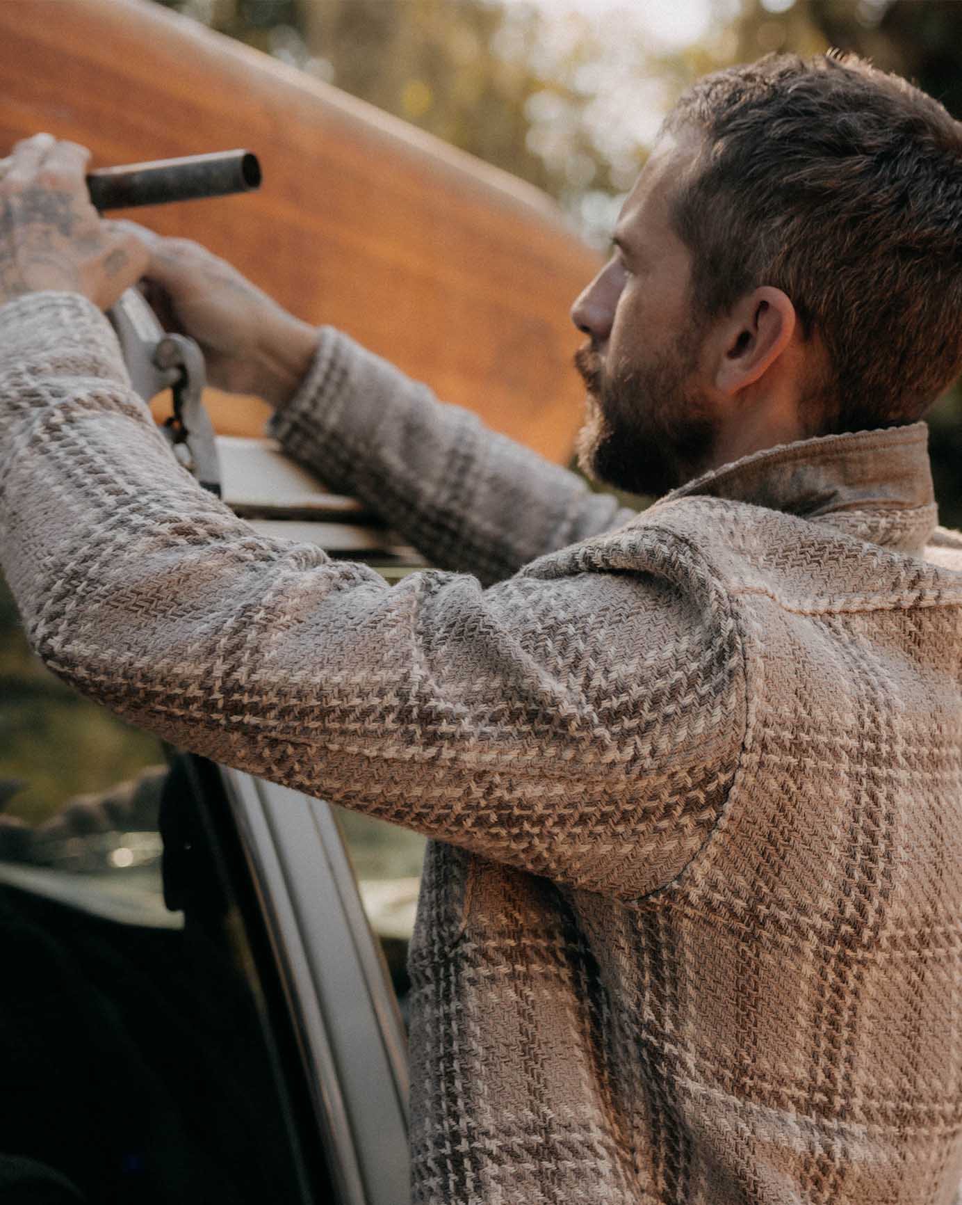 Taylor Stitch The Cutter Overshirt - Grey Plaid | Shirt Jackets