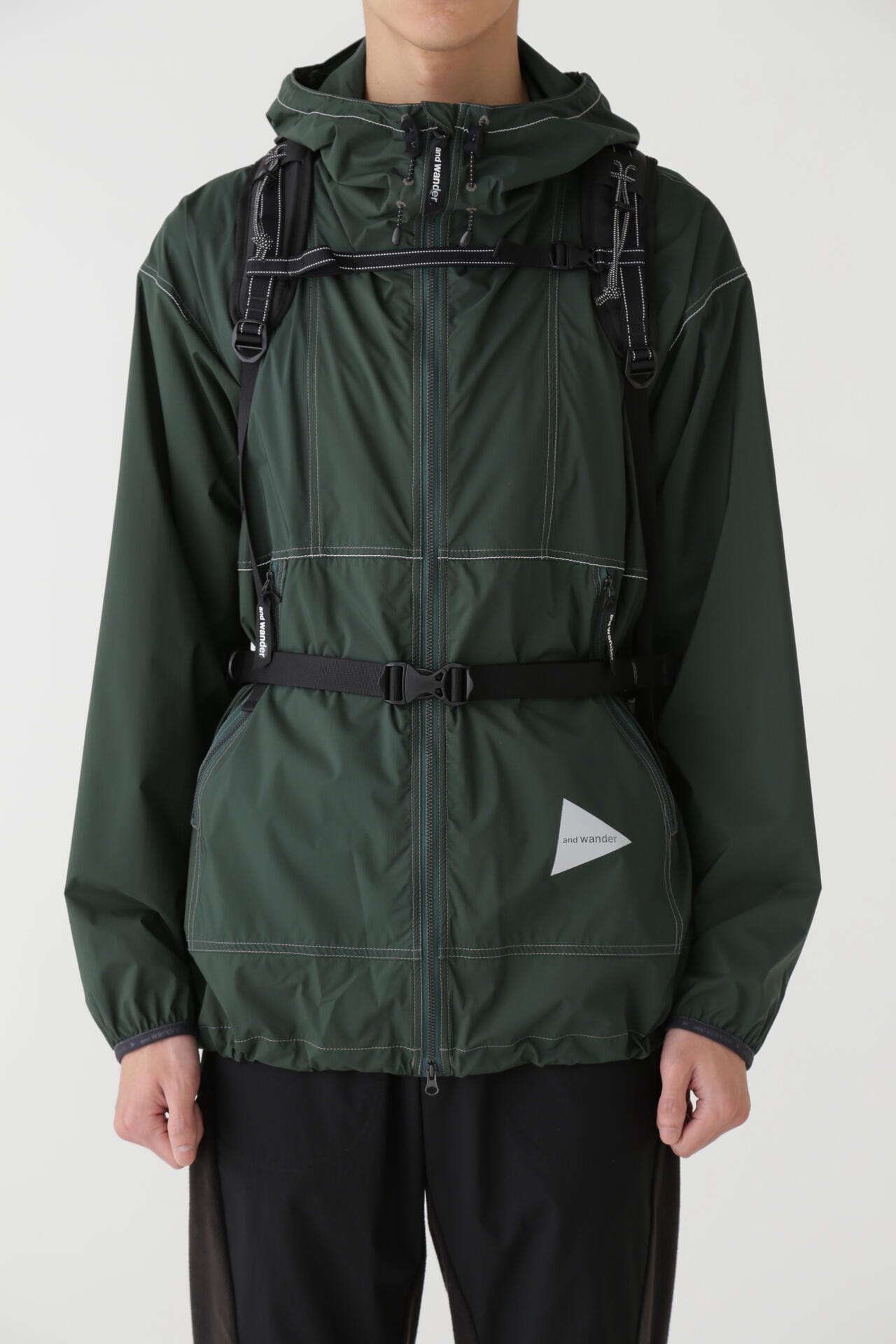 アンドワンダーand wander ECOPAK 30Lbackpackブラック and wander (アンドワンダー) ECOPAK 30L backpack / エコパック
