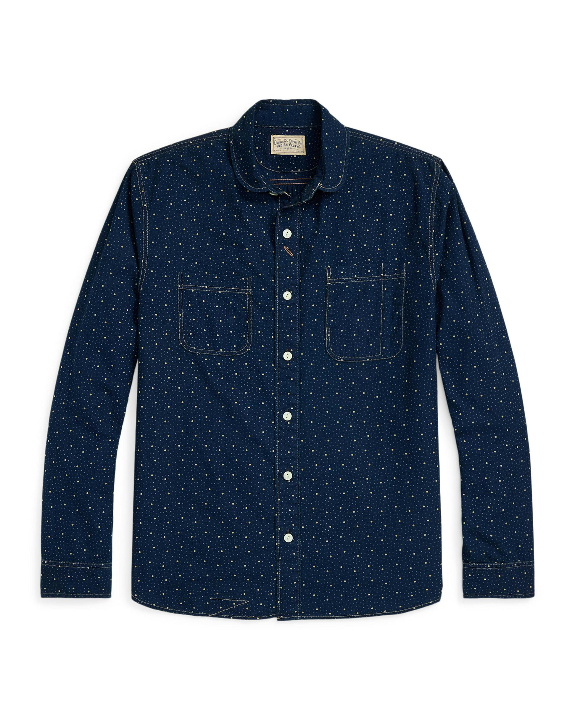 Workshirt Ralph Lauren Indigo Shirt RRL Connor Print Workshirt