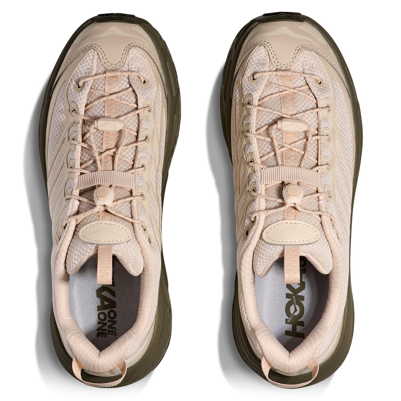 Hoka Mafate Three2 Hiking Sneaker - Oat Milk/Eucalyptus | Trail