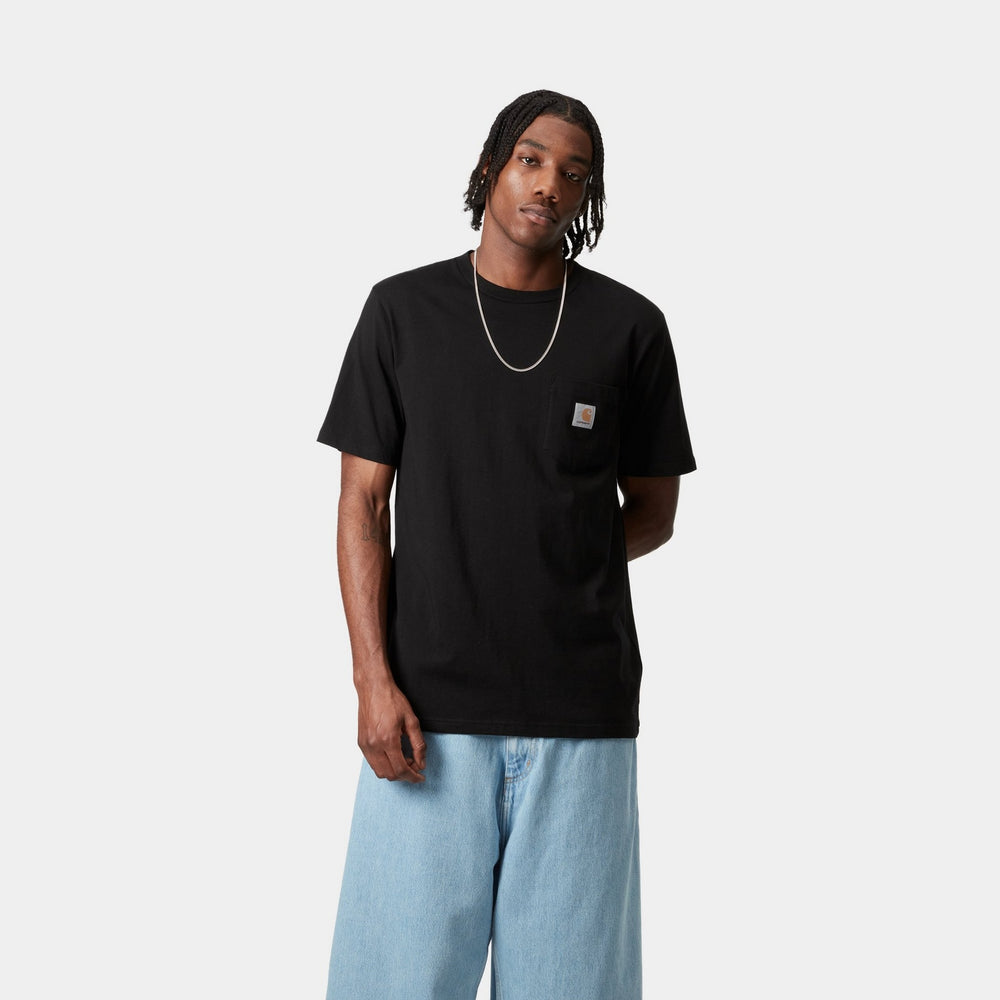 Carhartt WIP Classic Logo Pocket T-Shirt - Black | T-Shirts