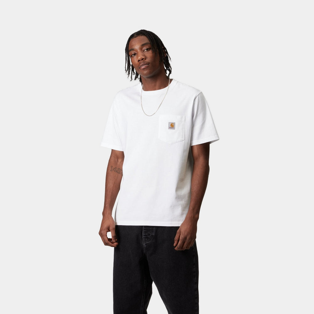 Carhartt WIP Classic Logo Pocket T-Shirt - White | T-Shirts