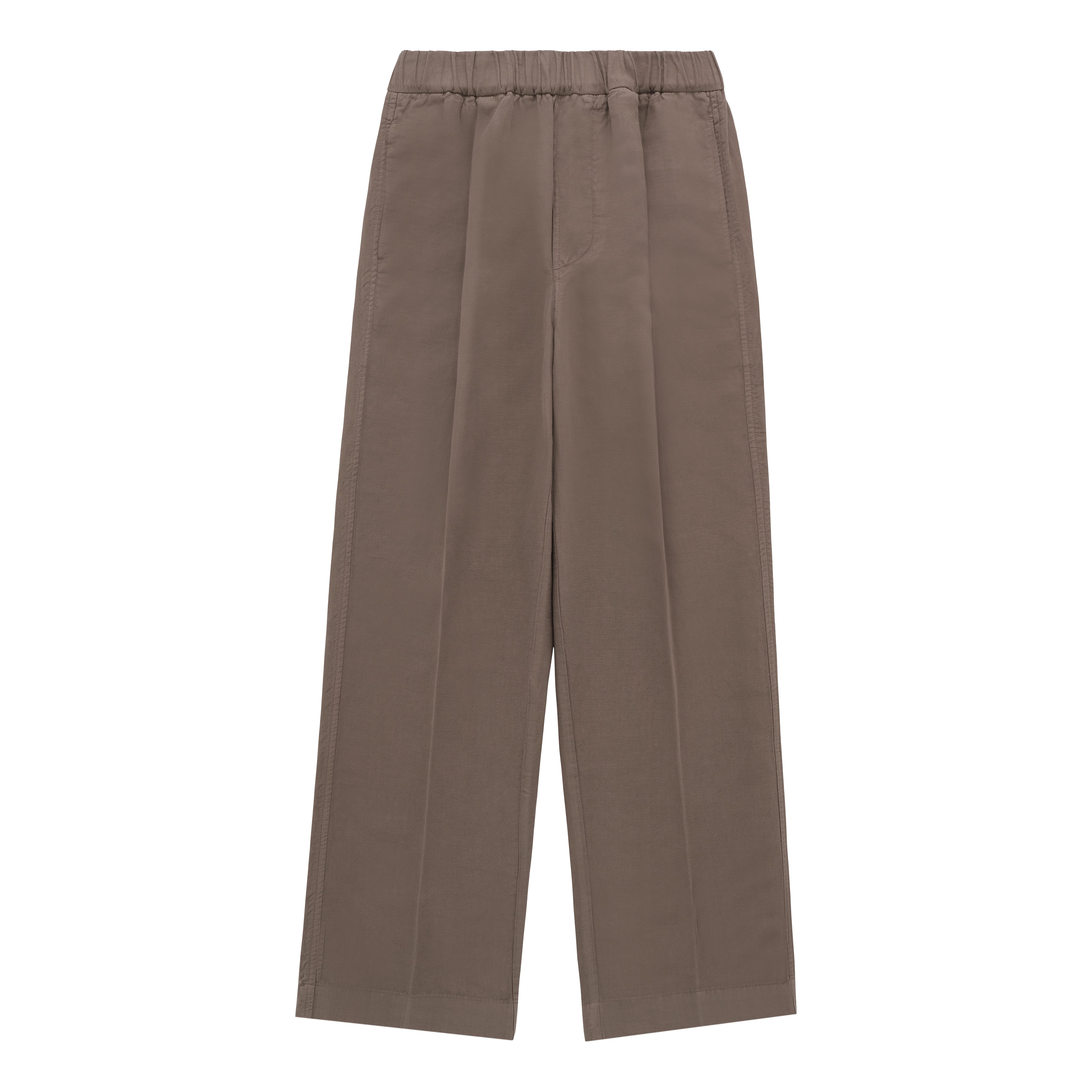 Knickerbocker Park Cotton Linen Pleated Pant - Mushroom