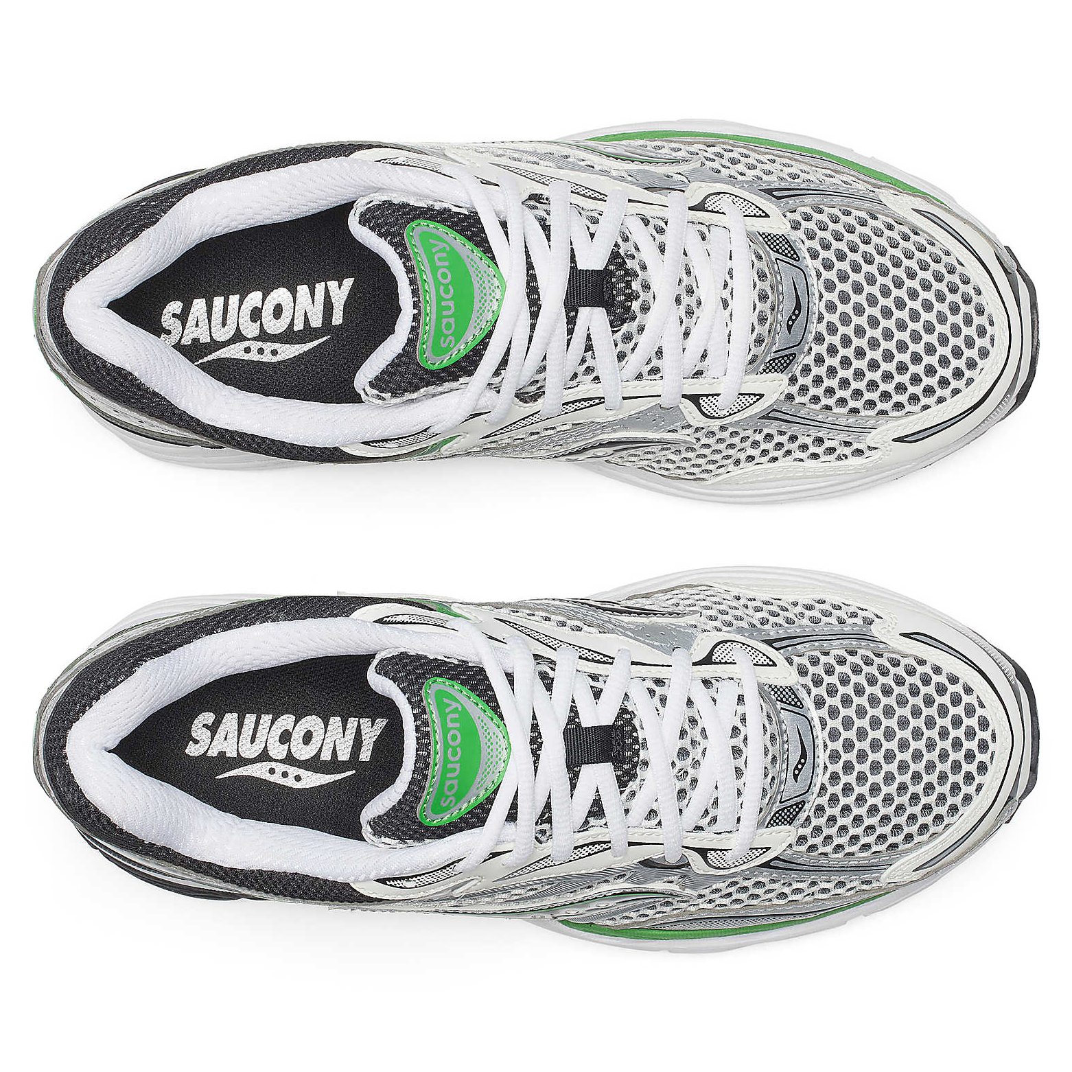 Saucony Progrid Omni 9 Sneaker - Silver/Green | Casual Sneakers