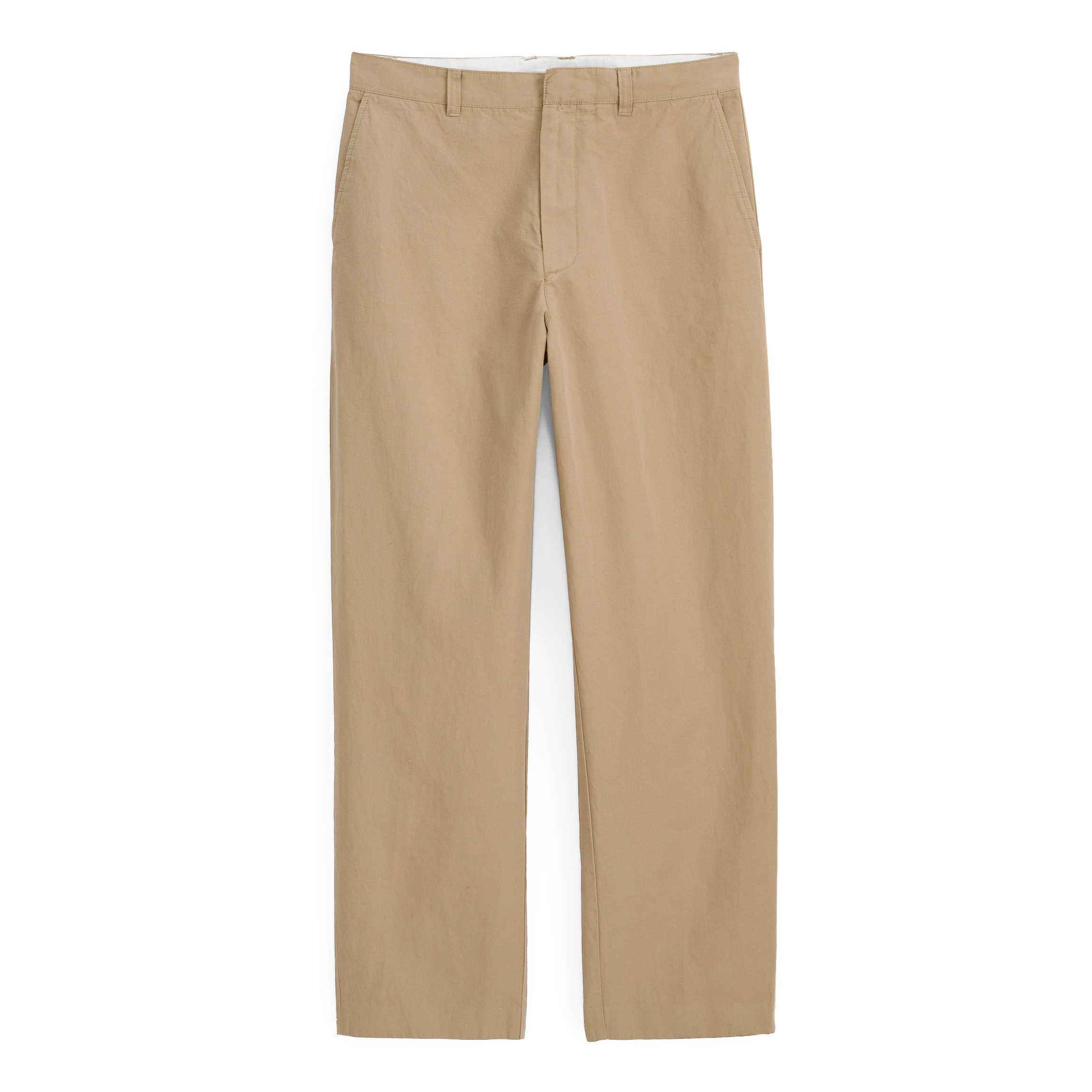 Alex Mill Grant Cotton Linen Trouser - Khaki | Dress Pants