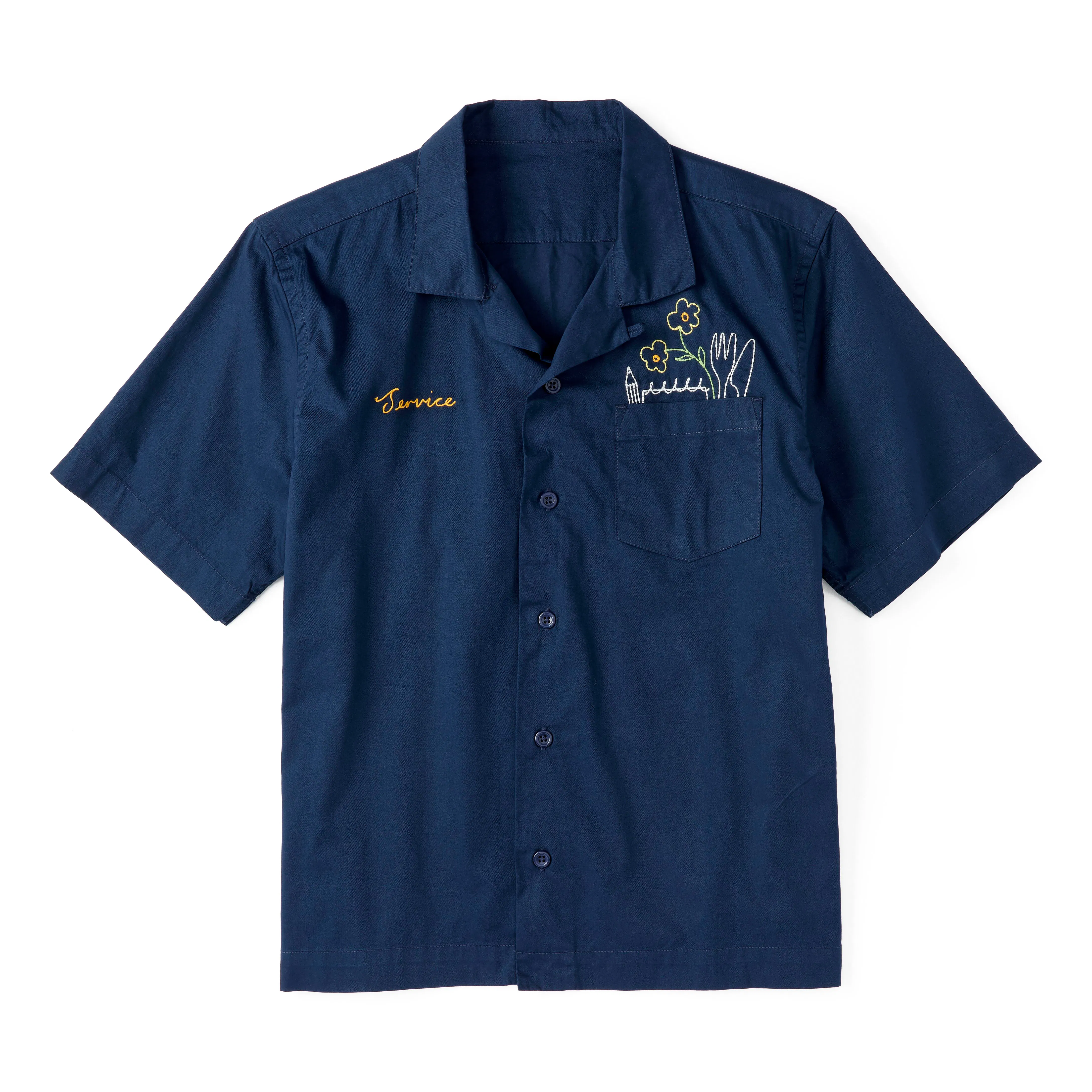 Service Works Necessities Short Sleeve Shirt - Navy | Short Sleeve