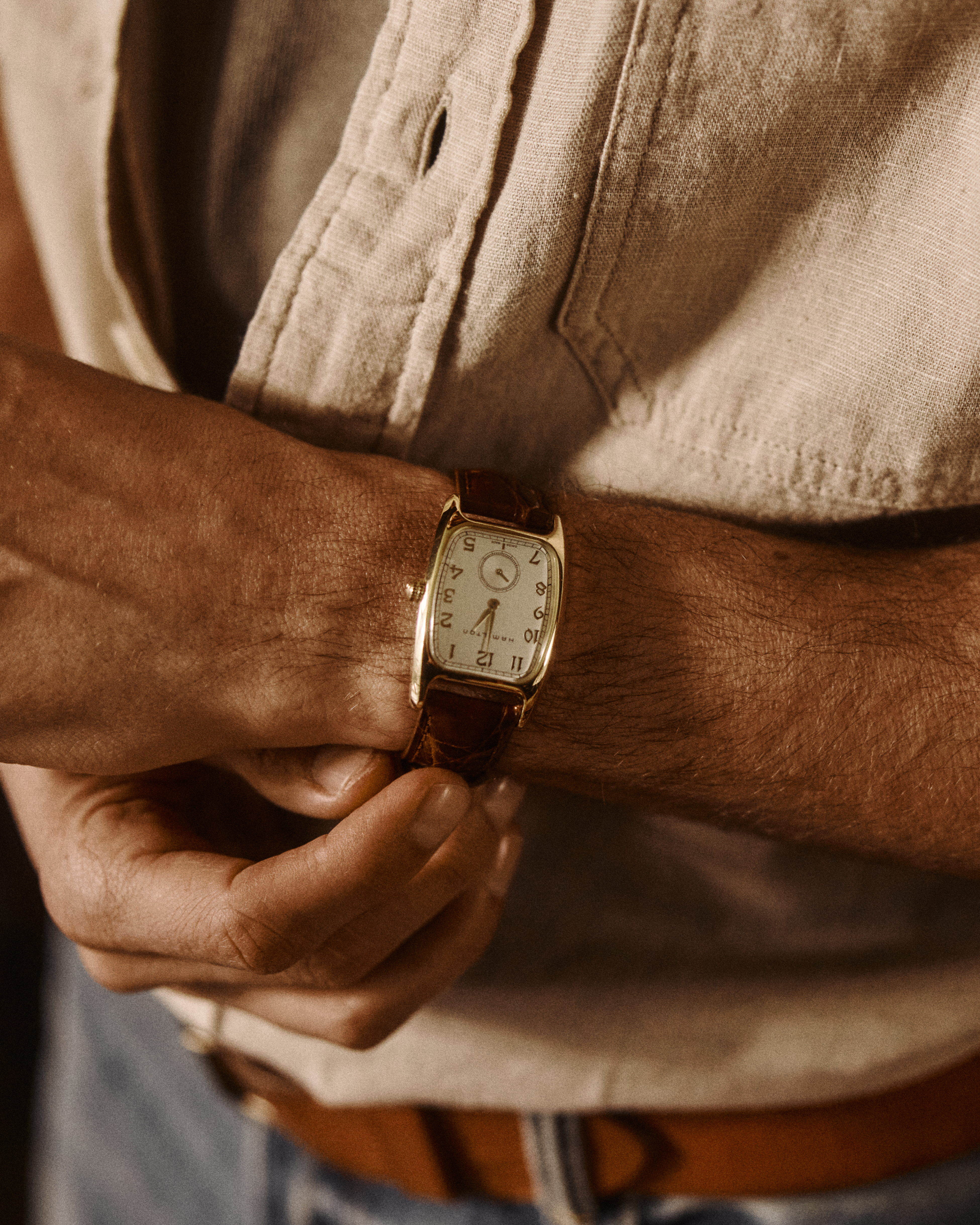Hamilton American Classic Boulton Quartz Watch - White/Gold