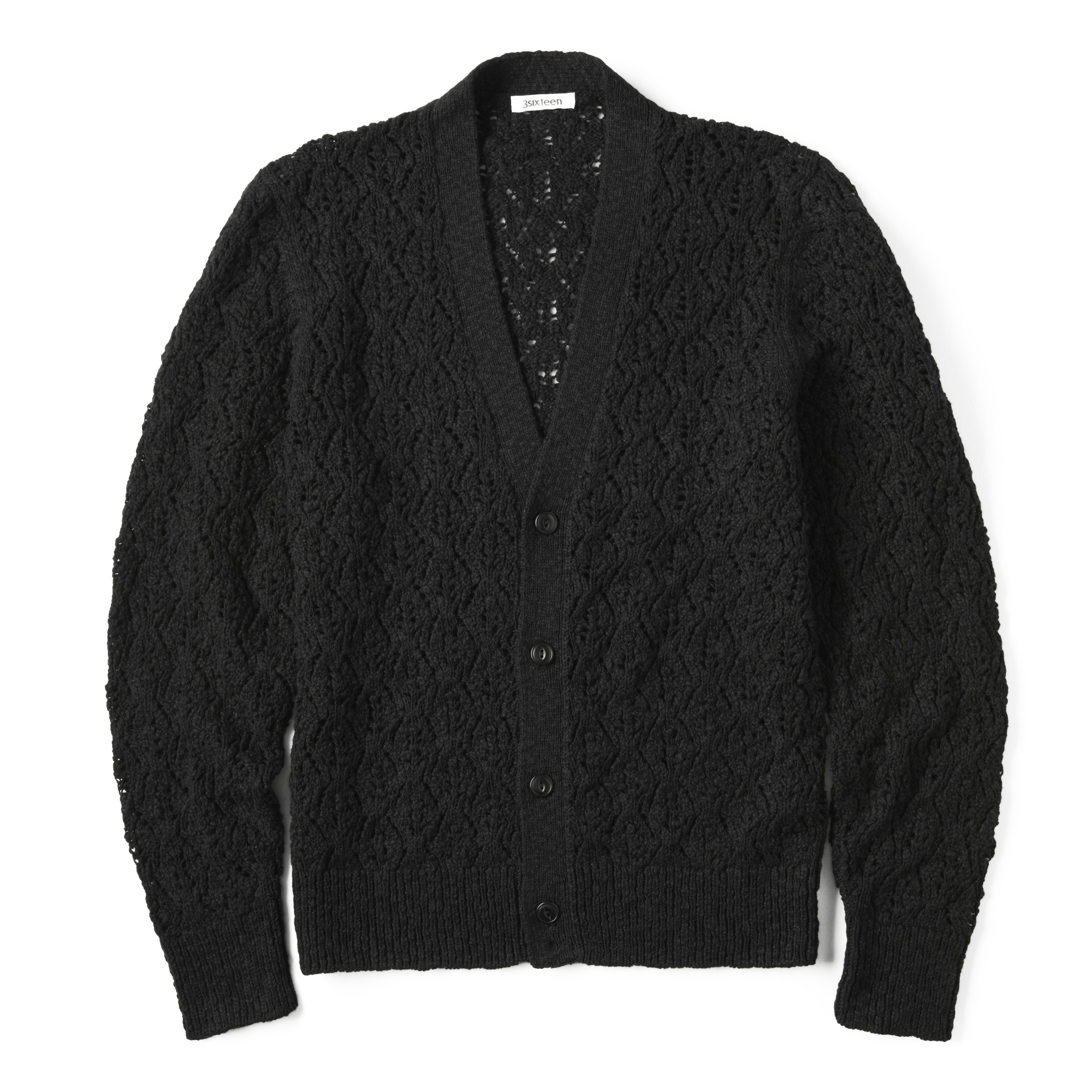 トップス [Archive]90s Flag pattern Black Cardigan Archive]90s Flag pattern Black Cardigan