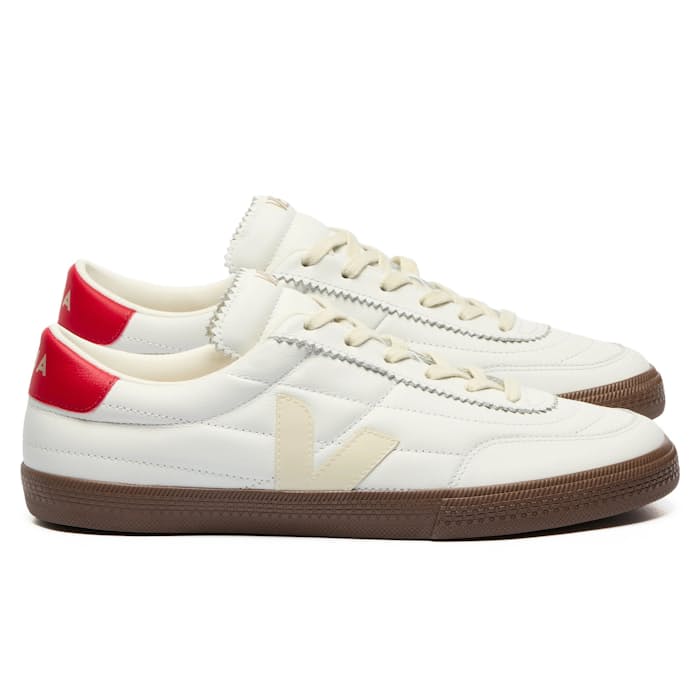 Veja Panenka Leather Sneaker - White Pierre Pekin Bark