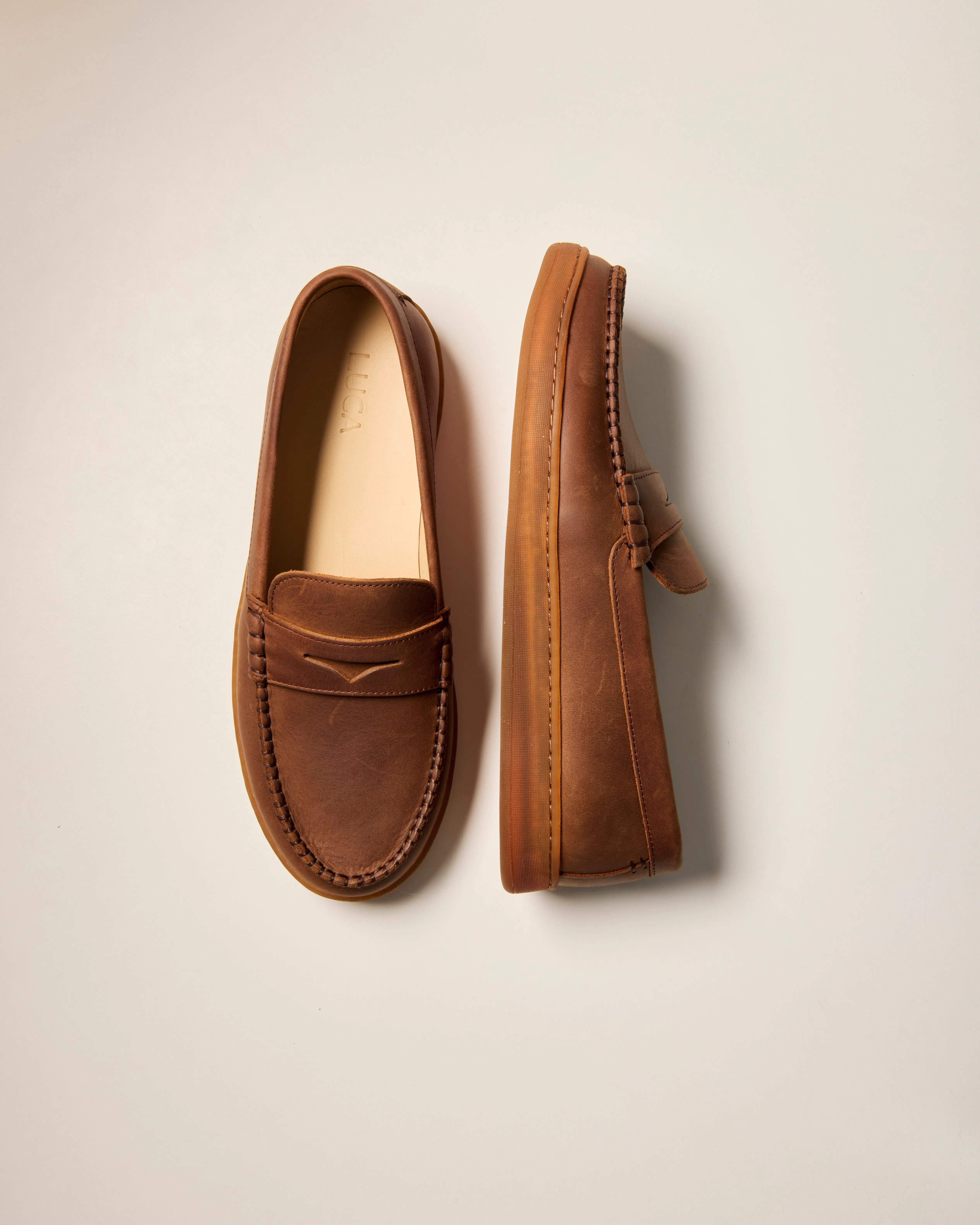 LUCA Terra Penny Loafer - Ravine/Gum | Loafers | Huckberry