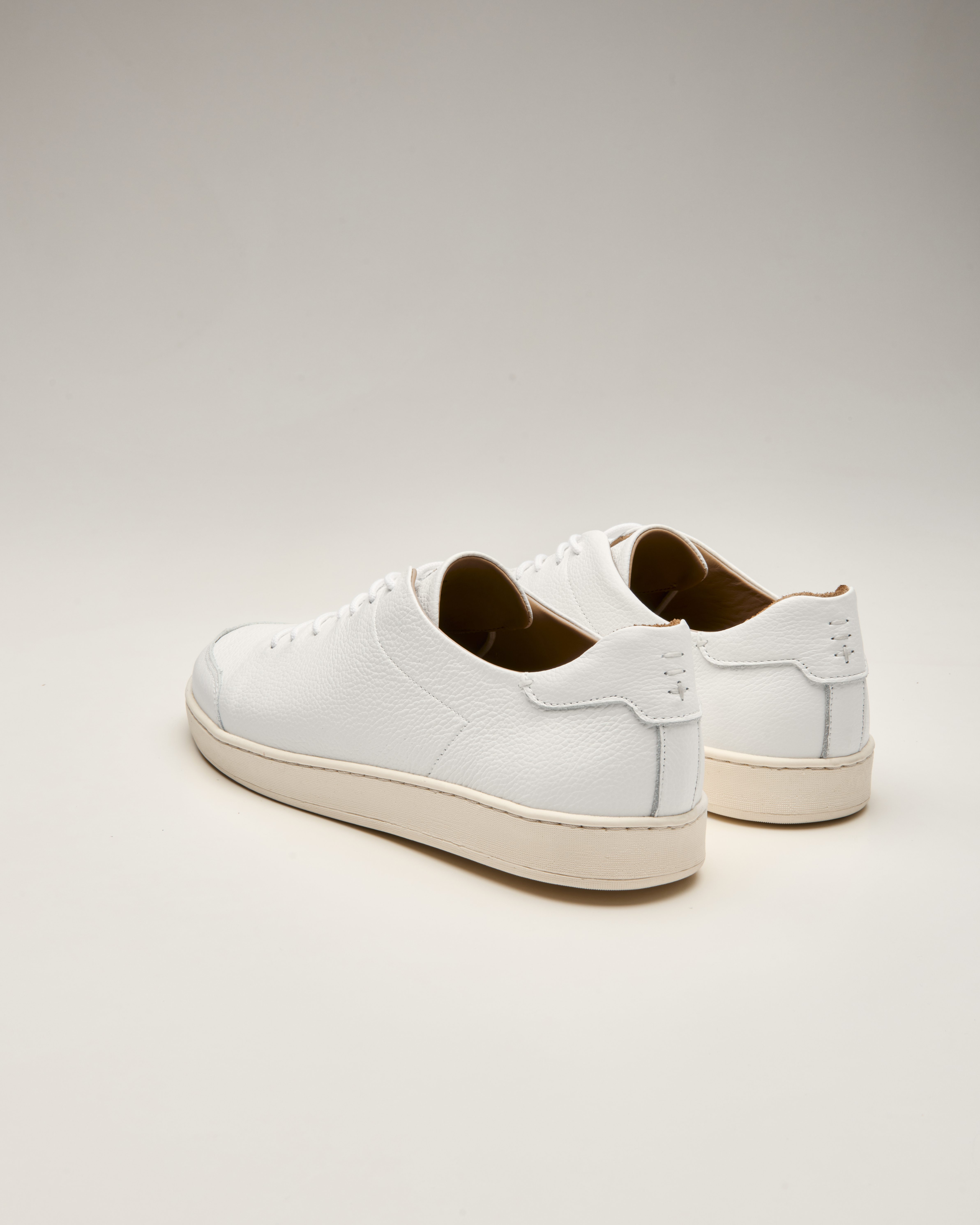 LUCA Leather Terra Low Sneaker - All-White | Casual Sneakers