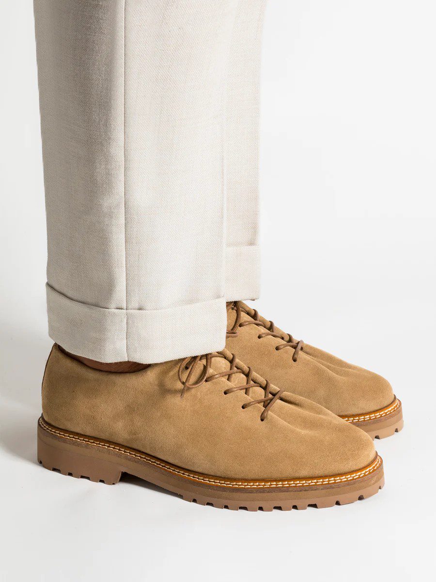 Jacques Solovière Edouard Lug Derby - Cappuccino Suede | Derby
