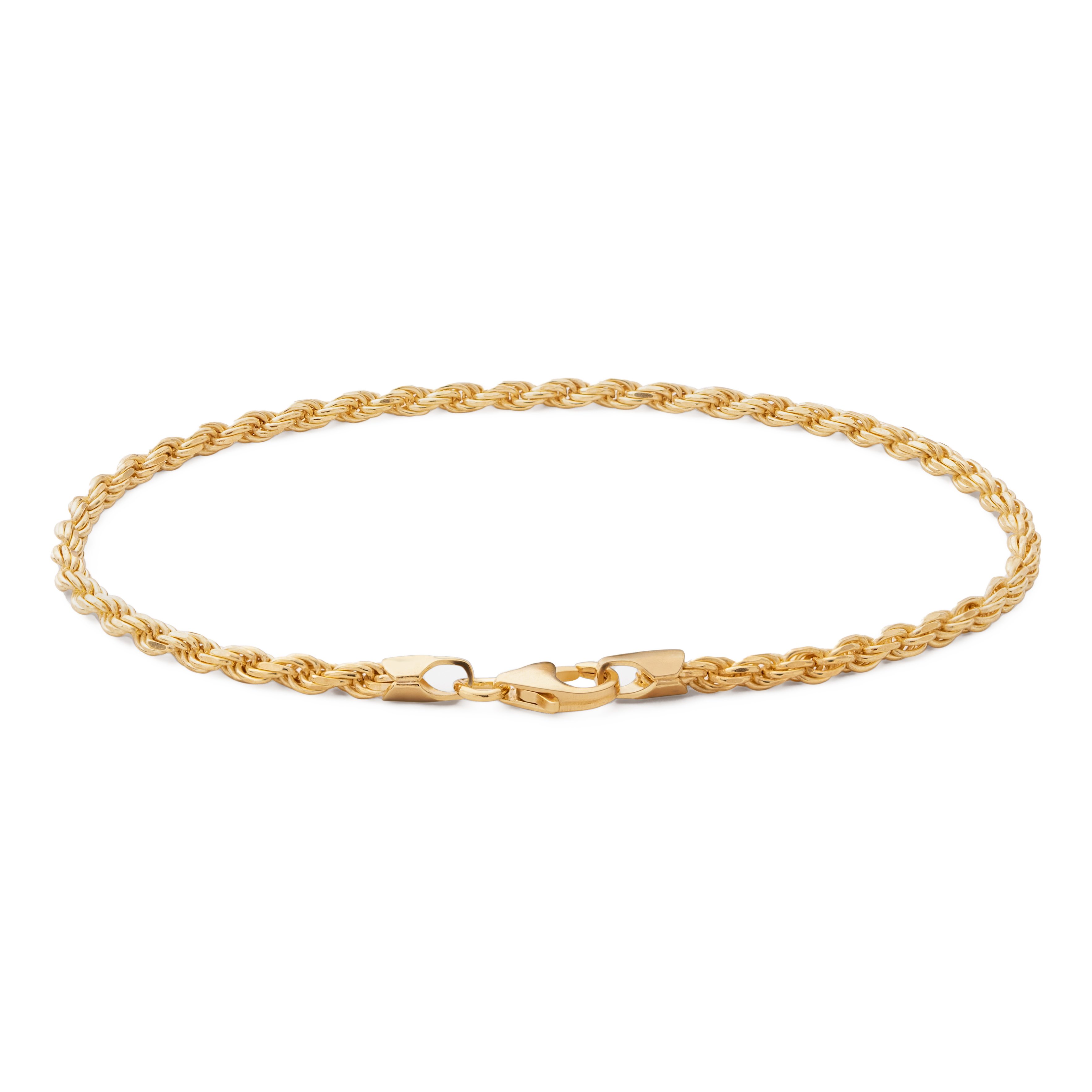 Miansai 2.4mm Rope Chain Bracelet - Polished Gold