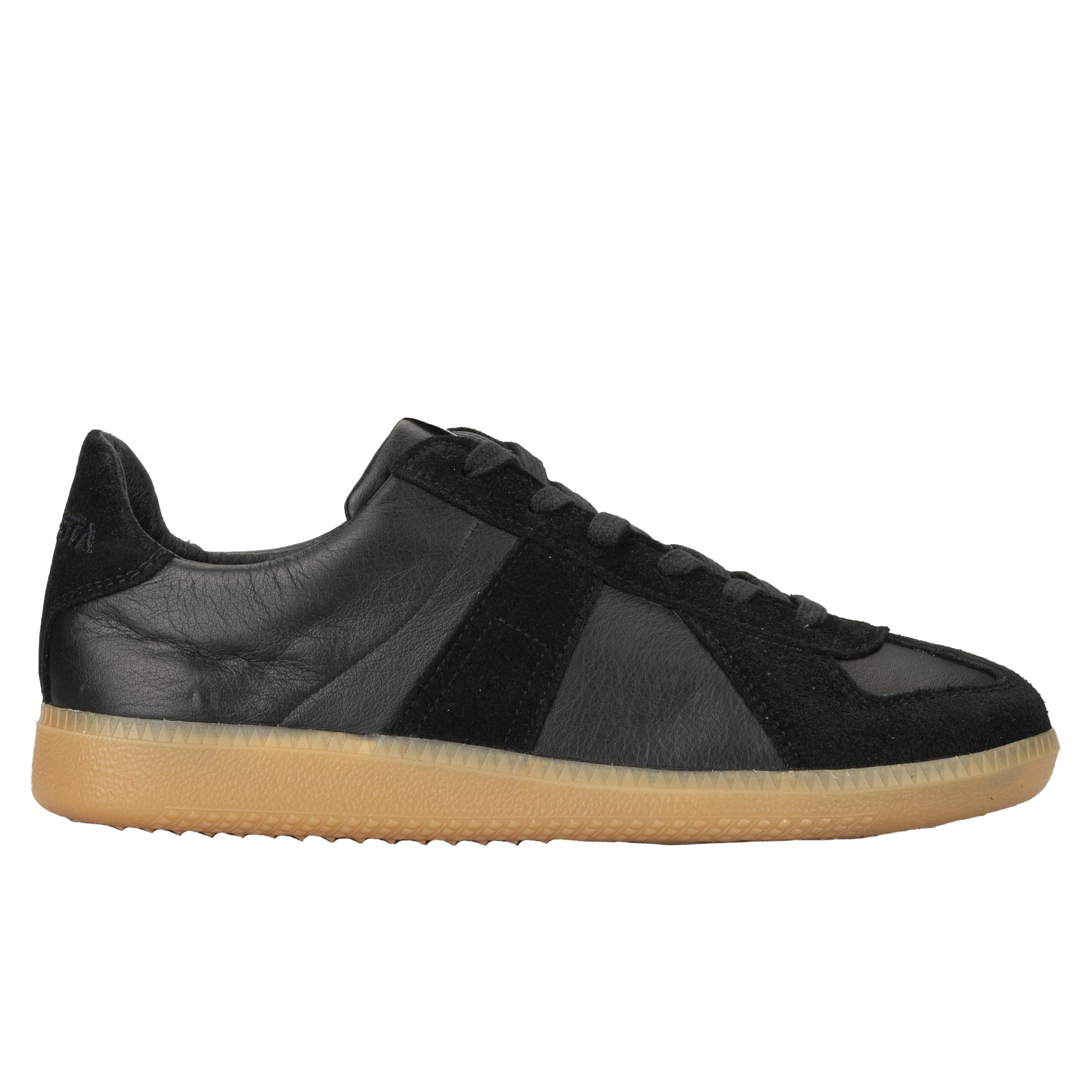 Novesta German Athletic Trainer Leather Sneaker - Black