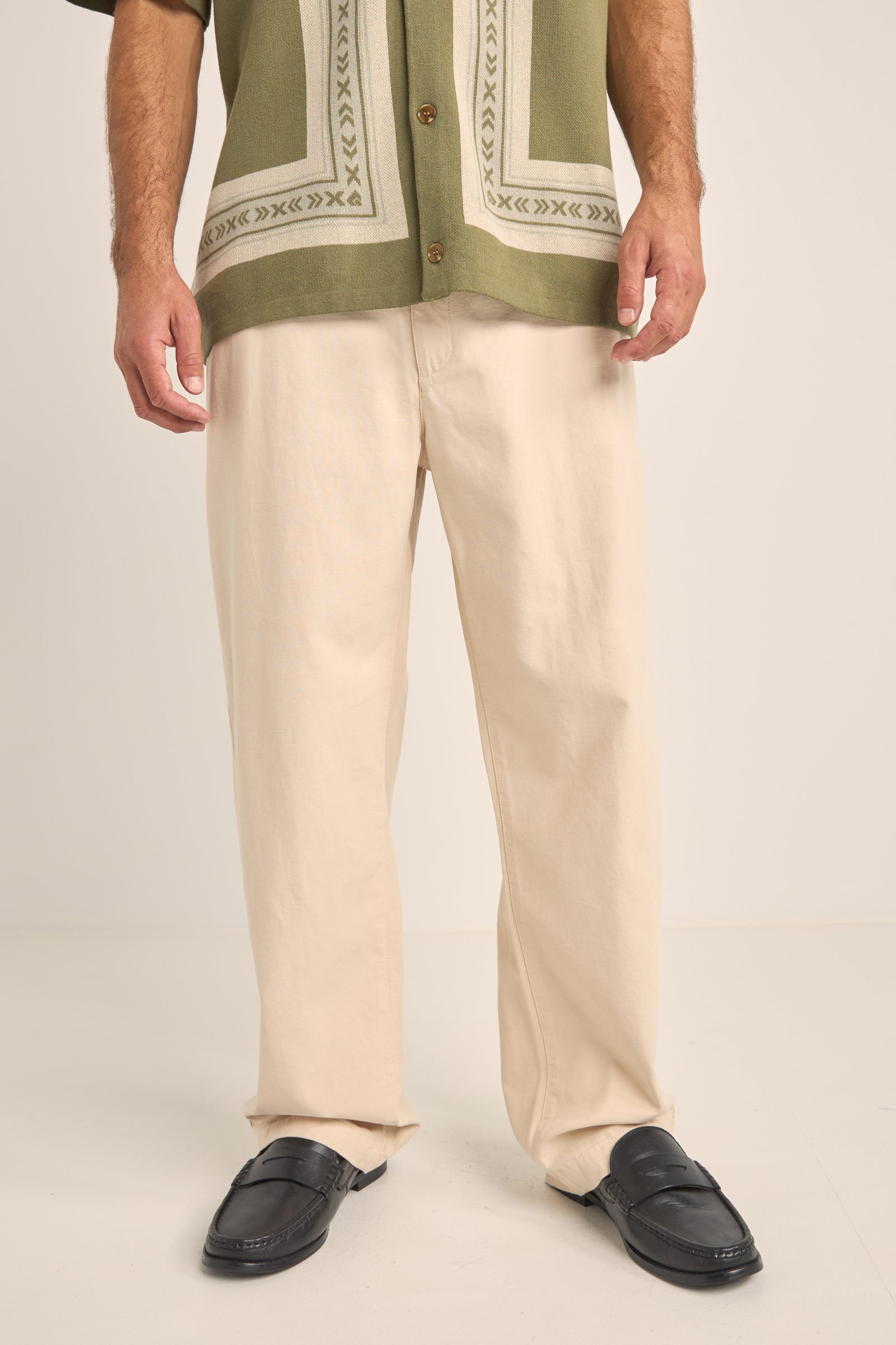 Rhythm Essential Twill Trouser - Stone | Chino Pants | Huckberry