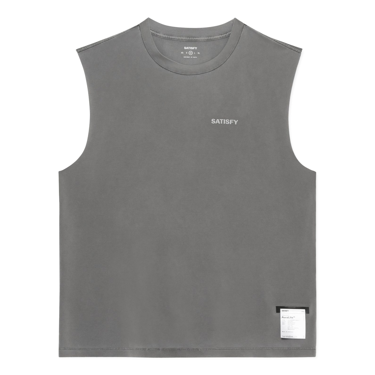 Satisfy Aura Lite Muscle T-Shirt - Mineral Graphite | Active