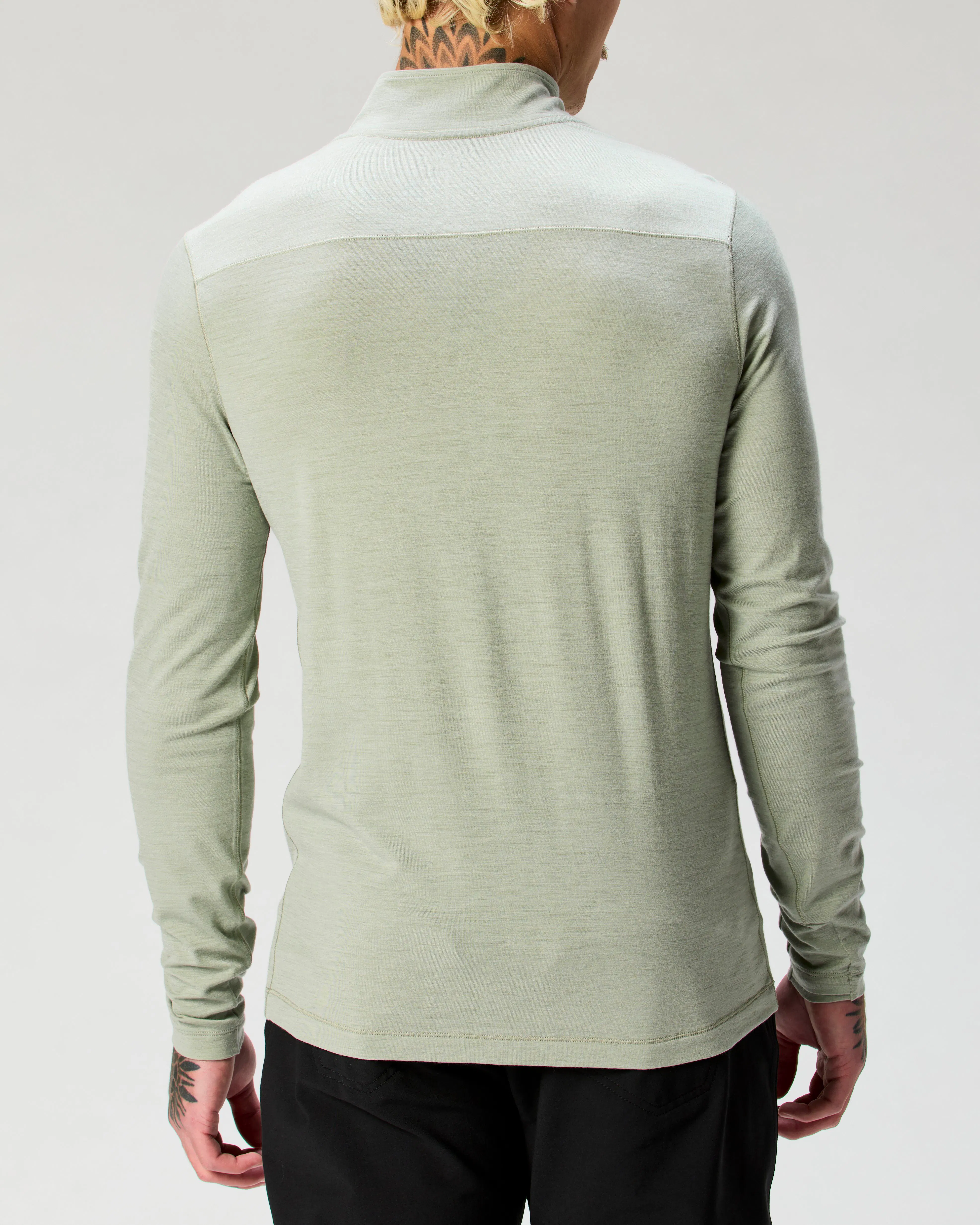 Proof 72-Hour Merino UPF Quarter Zip - Sage | Active Tops | Huckberry