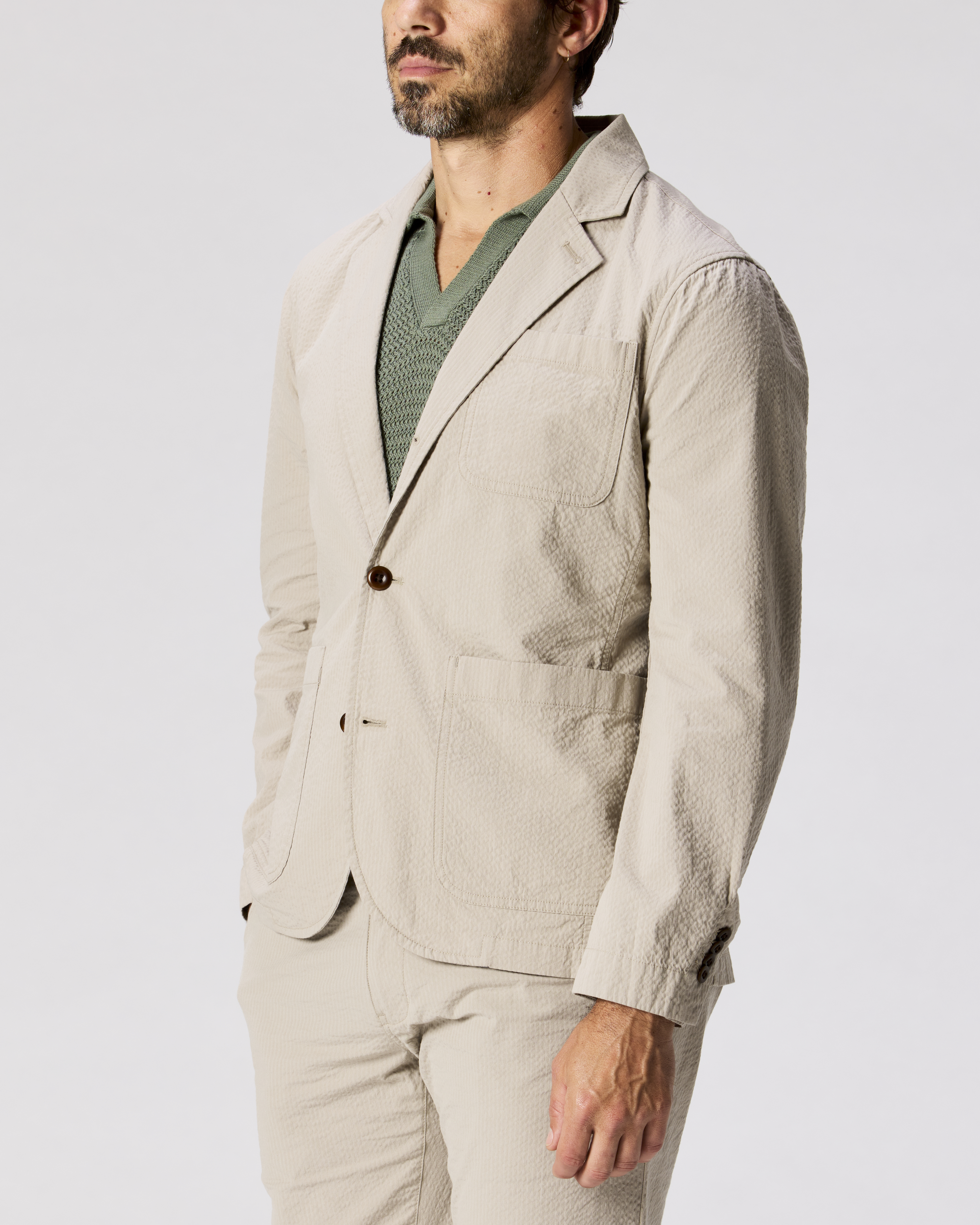 Flint and Tinder Seersucker Blazer - Khaki | Blazers | Huckberry
