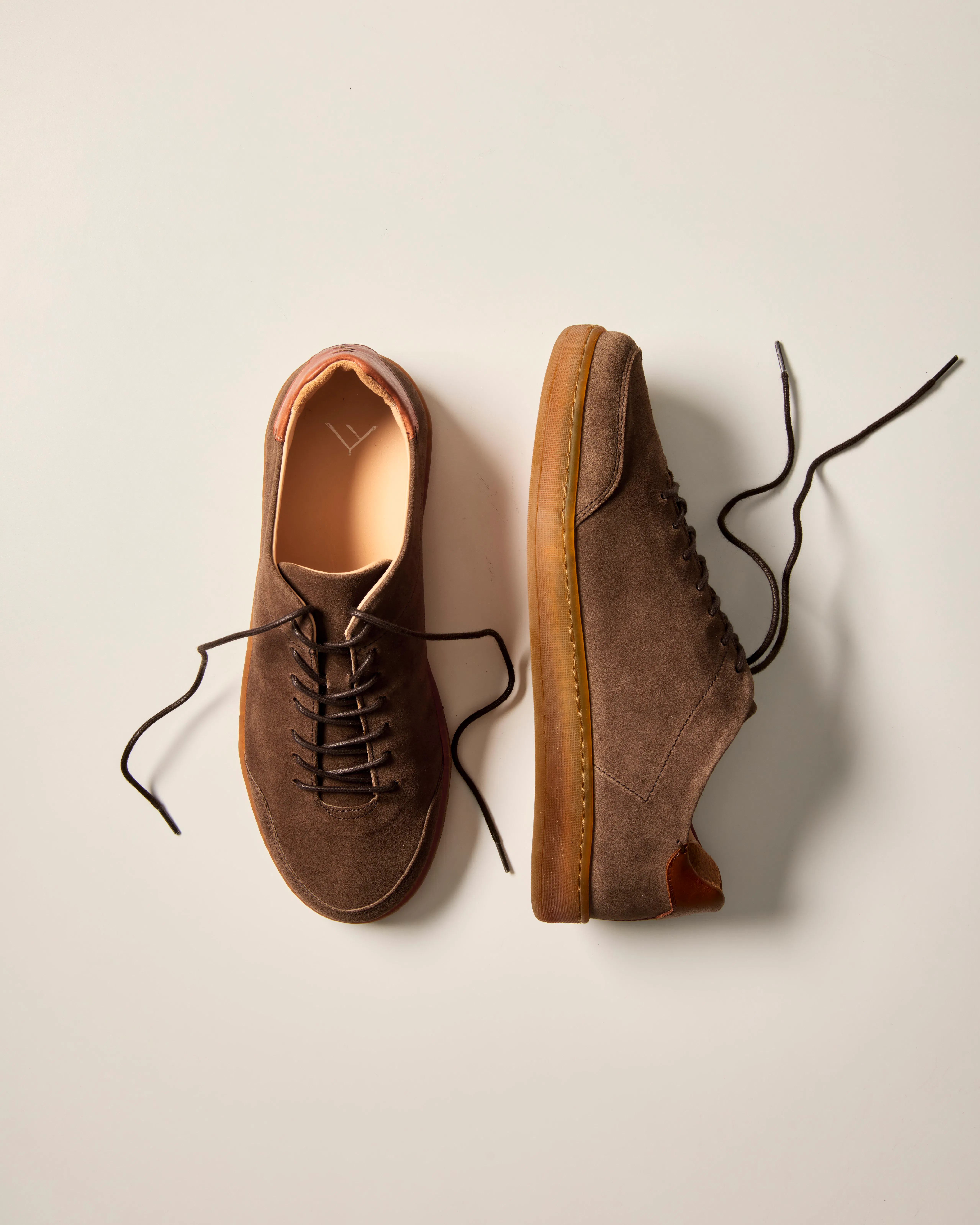 LUCA Terra Low Sneaker - Carob Suede/Gum | Casual Sneakers | Huckberry