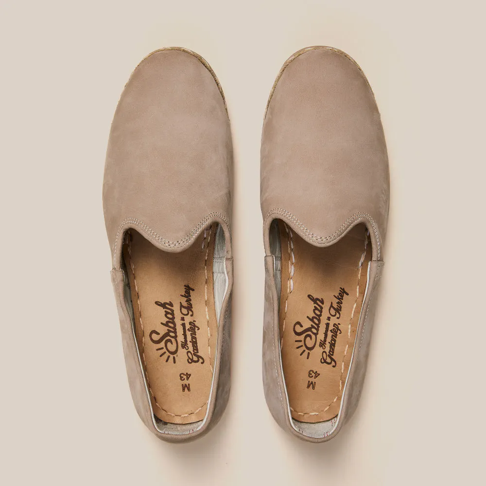 Sabah Sabah Leather Slip On Shoe - Stone Nubuck | Slip Ons  display picture 1