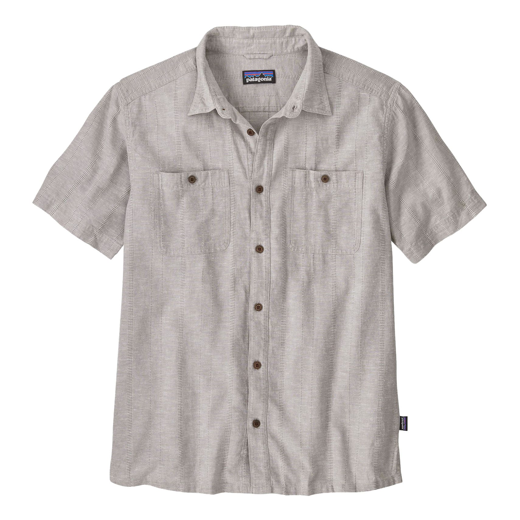Patagonia Back Step Shirt - Swell Dobby: Salt Grey | Utility