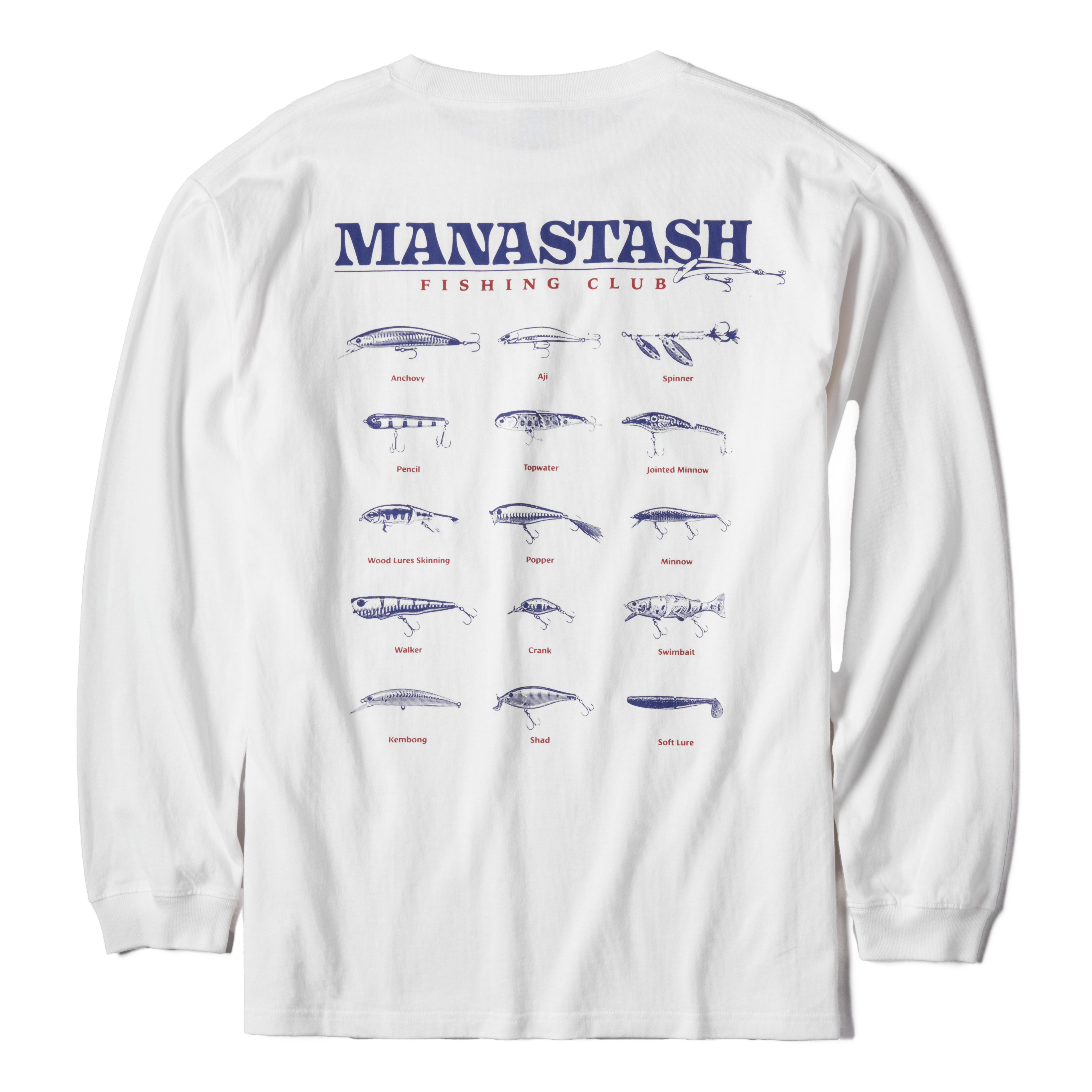 Manastash Fishing Club Long Sleeve T-Shirt - White | T-Shirts