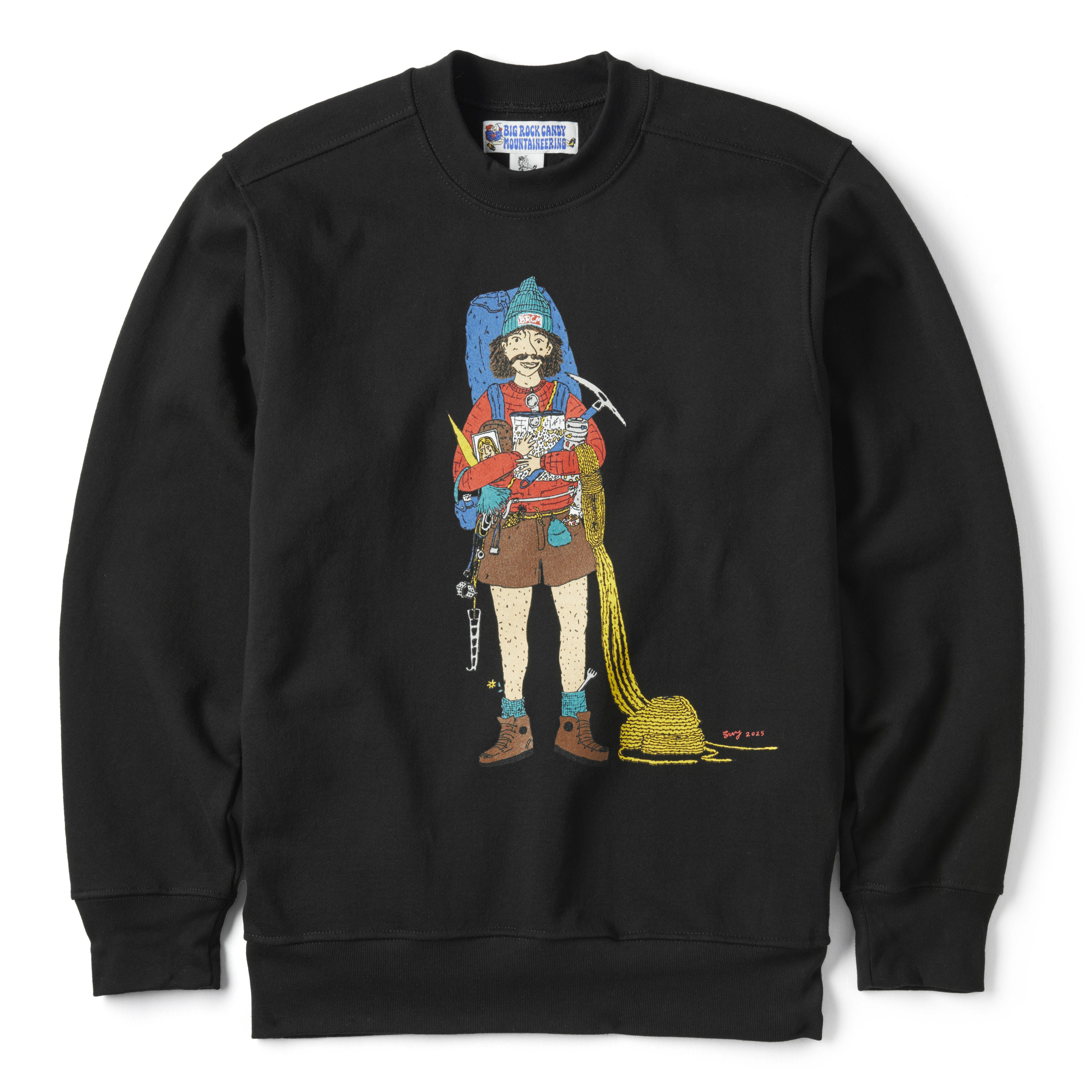 Big Rock Candy Mountaineering Wall Rat Sweatshirt - Black