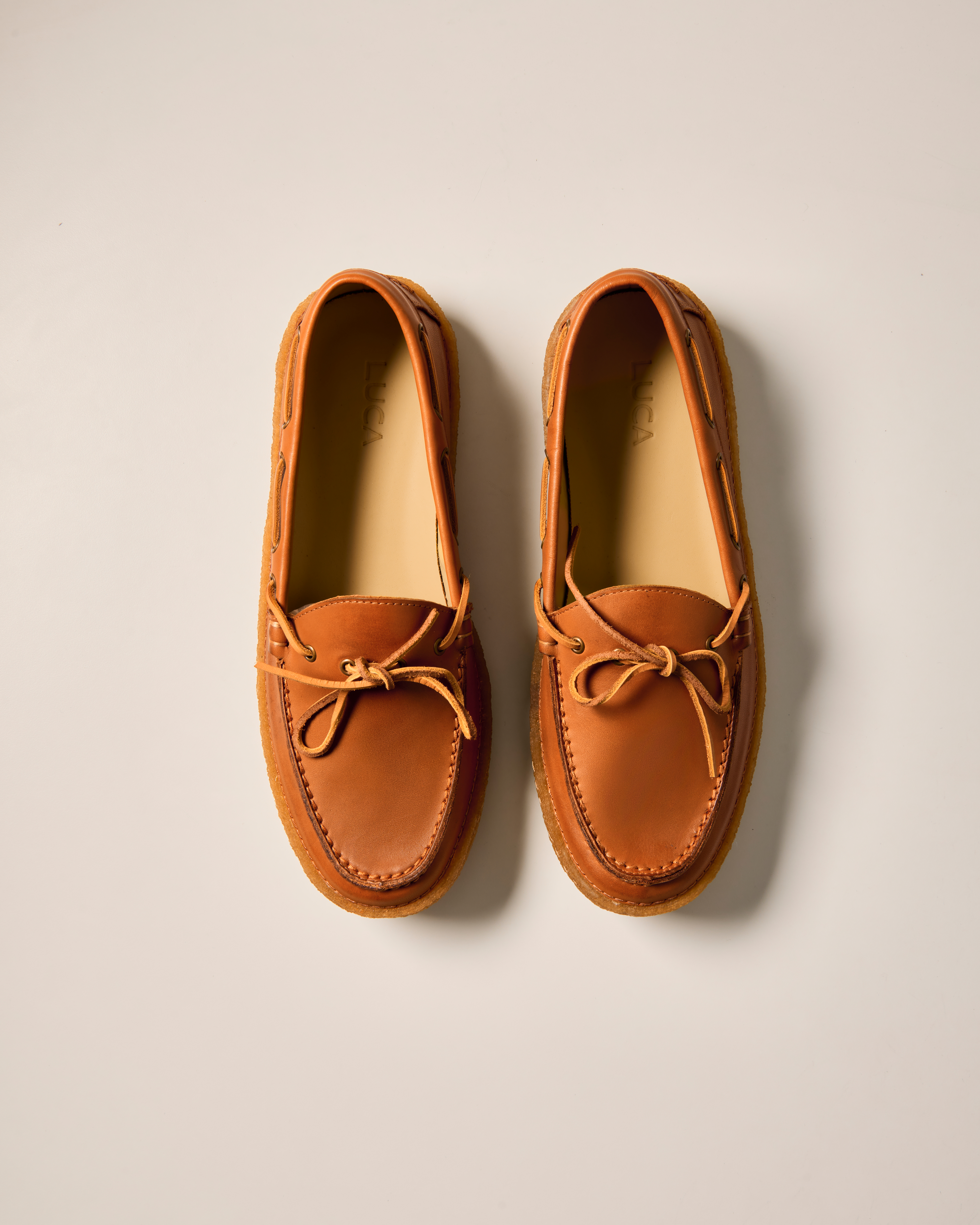 LUCA Drift Camp Moc - Cognac/Gum | Moccasins | Huckberry