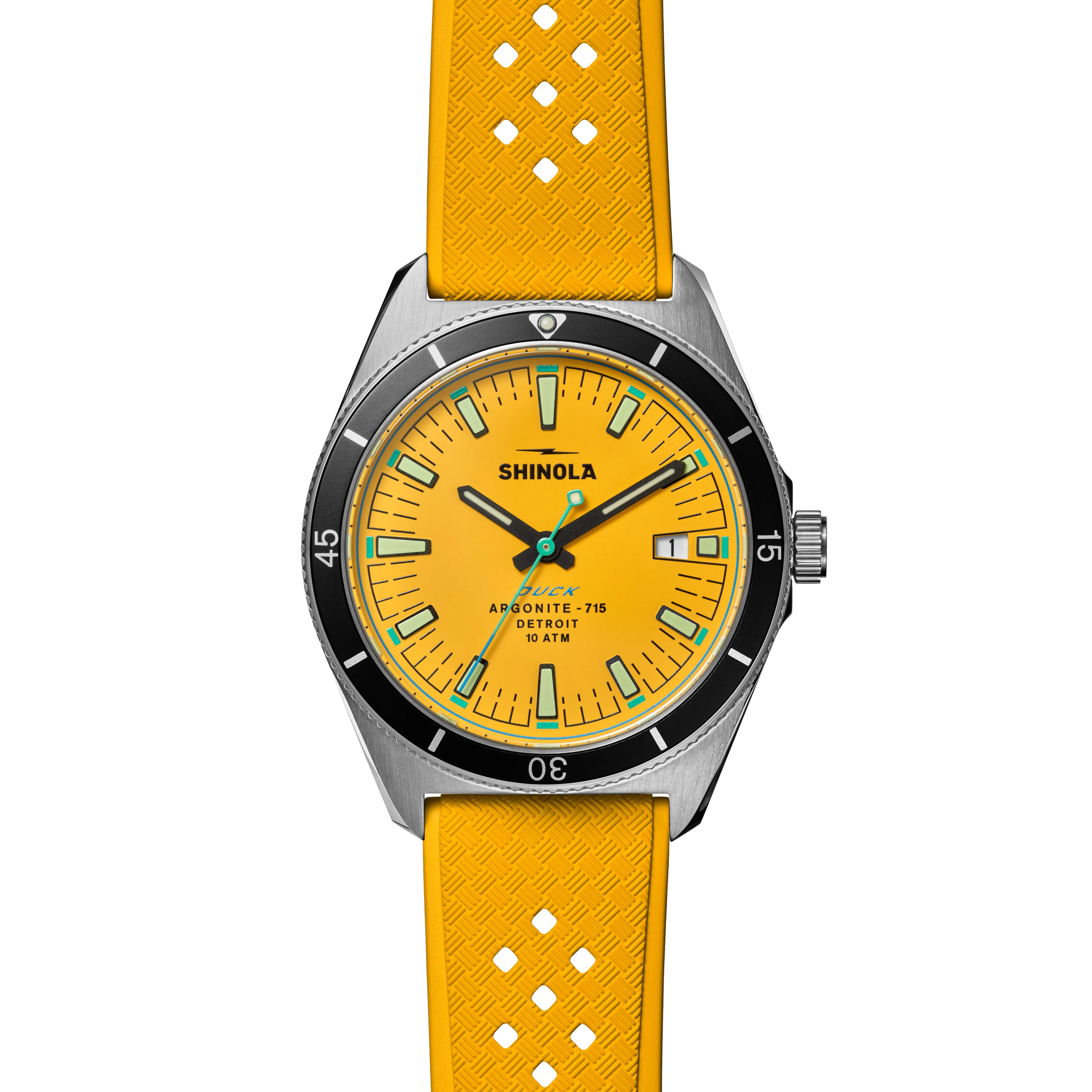 Shinola Duck 3HD 40mm Watch - Canary | Digital Watches | Huckberry