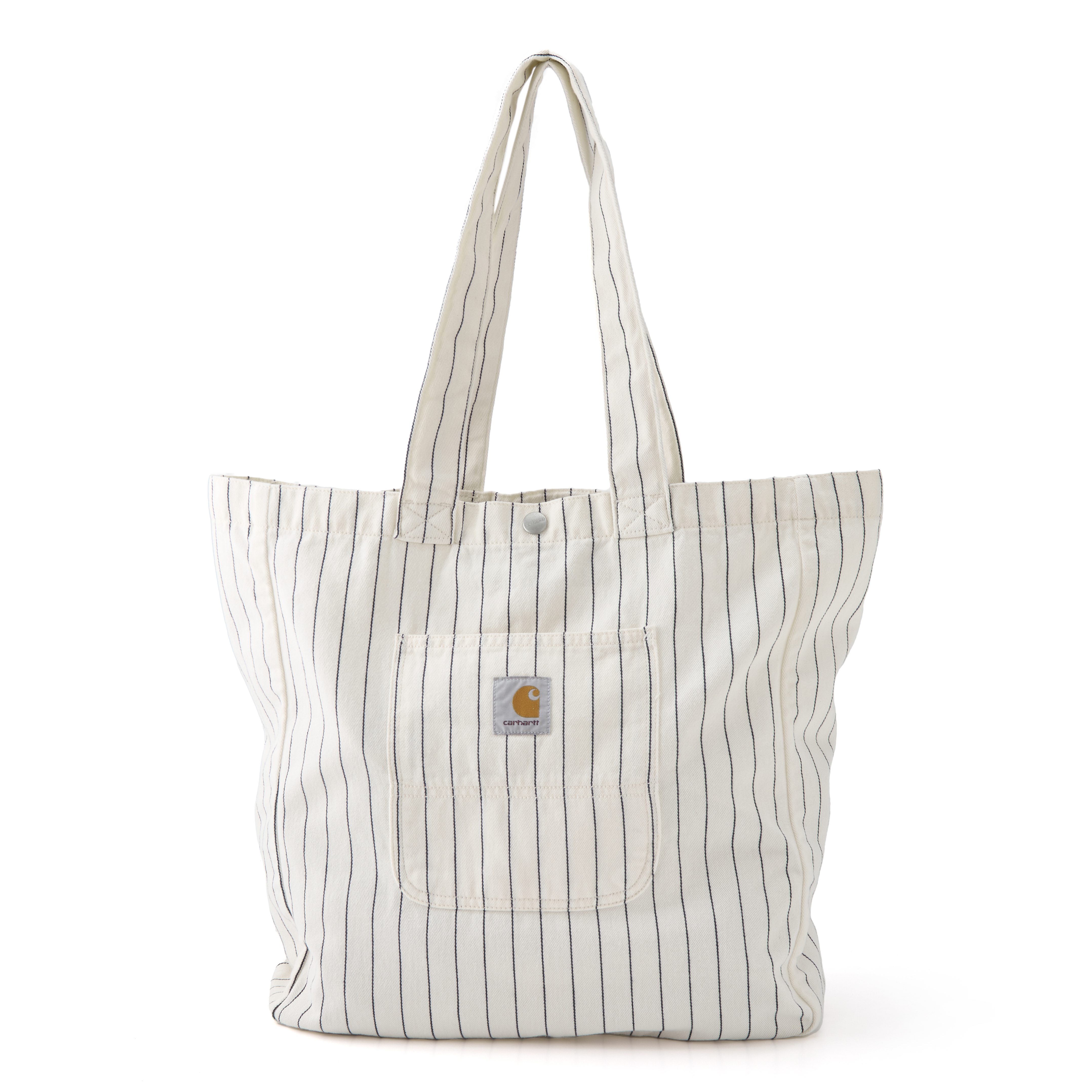 トートバッグ CARHARTT WIP 'Hendry Tote' shopping bag White/Black Carhartt WIP Hendry Tote - Seaton Stripe | Tote Bags | Huckberry