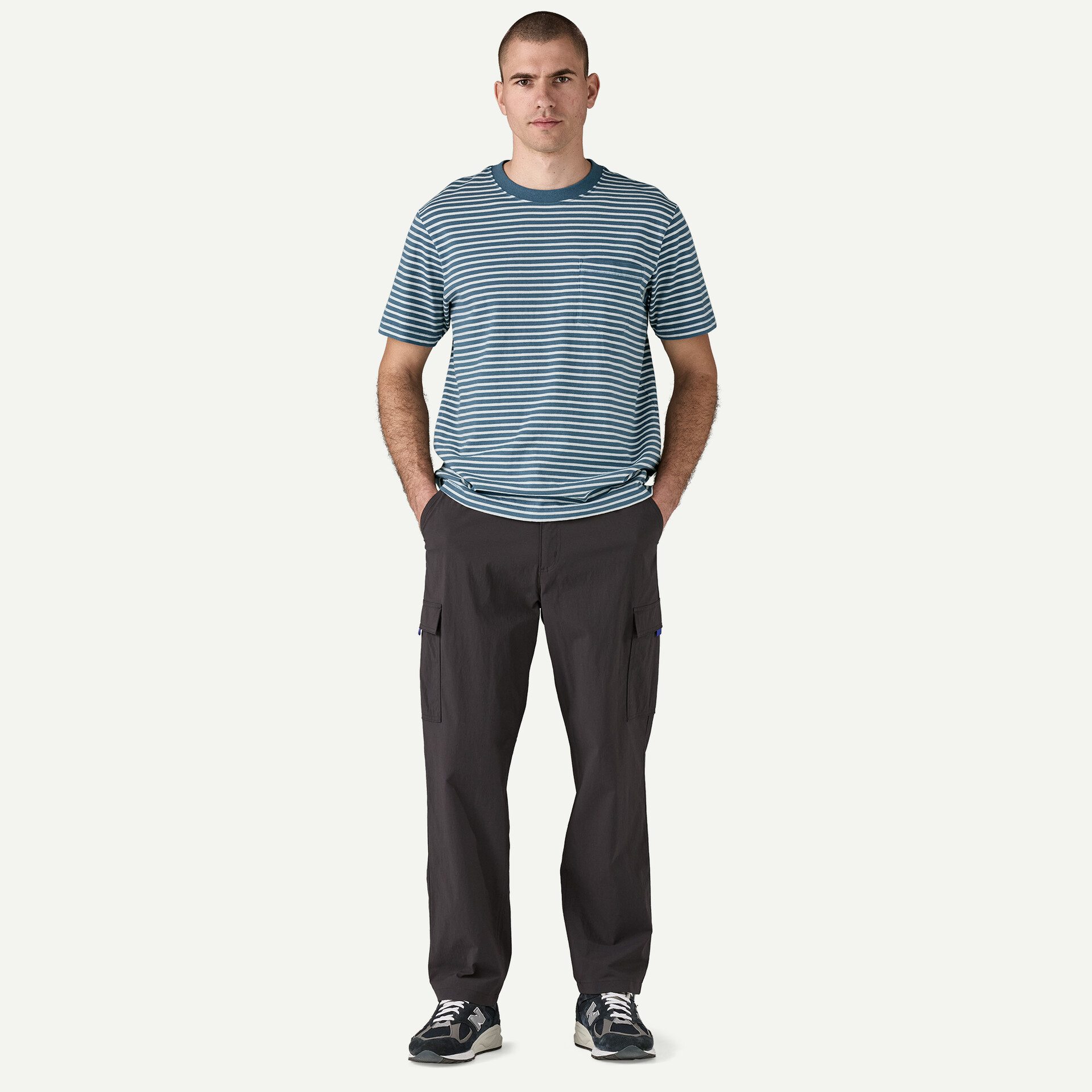 Patagonia Midweight Daily Pocket T-Shirt - Weekend Stripe