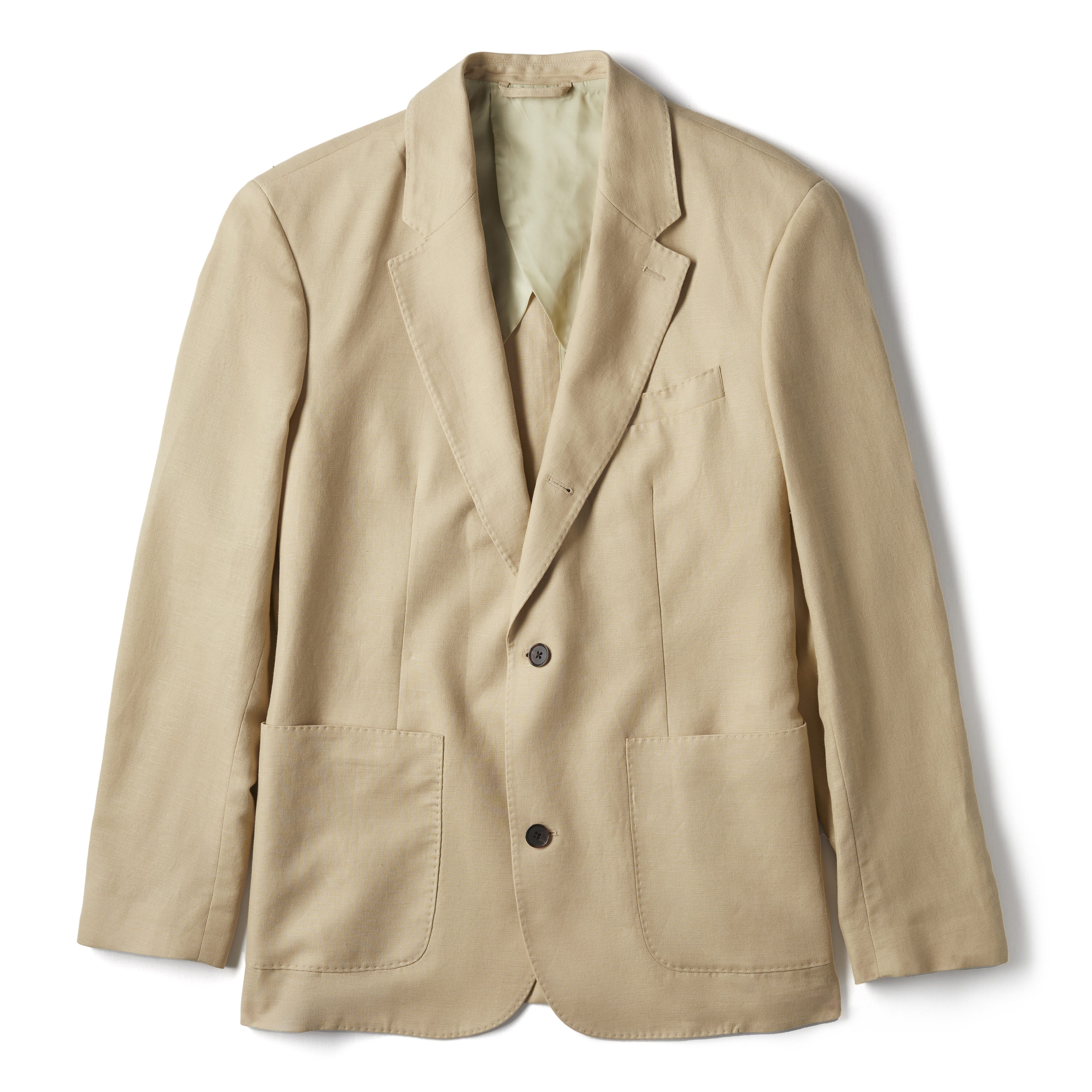 Wills Rosedale Linen Classic Patch Pocket Suit Jacket - Tan