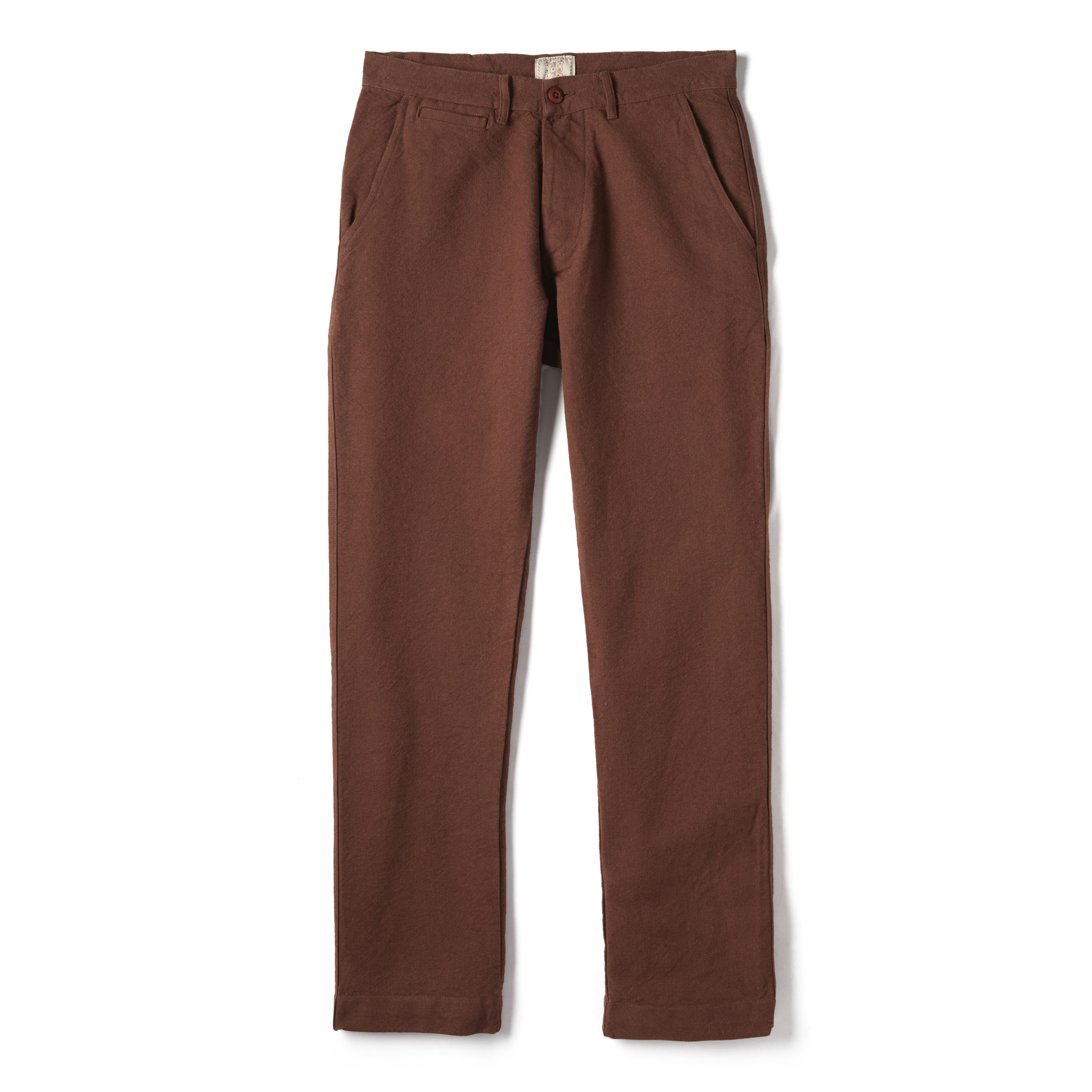 Wythe New York Rustic Plainweave Chinos - Brown | Chino Pants