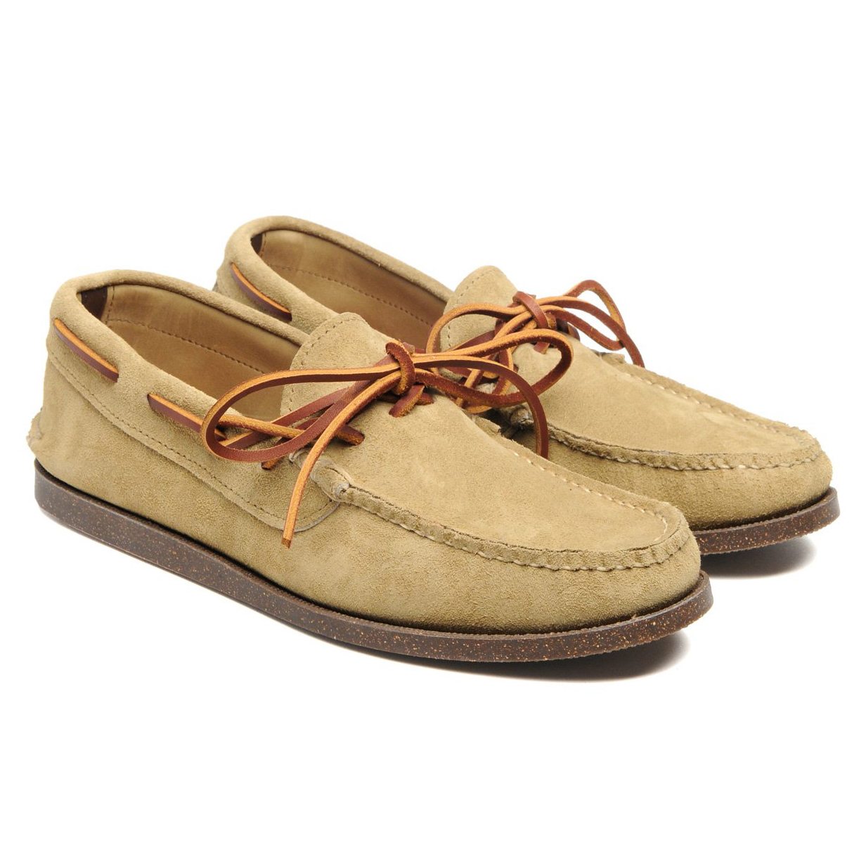 Yuketen Canoe Moc w/ Camp Sole FO Khaki Moccasins Huckberry