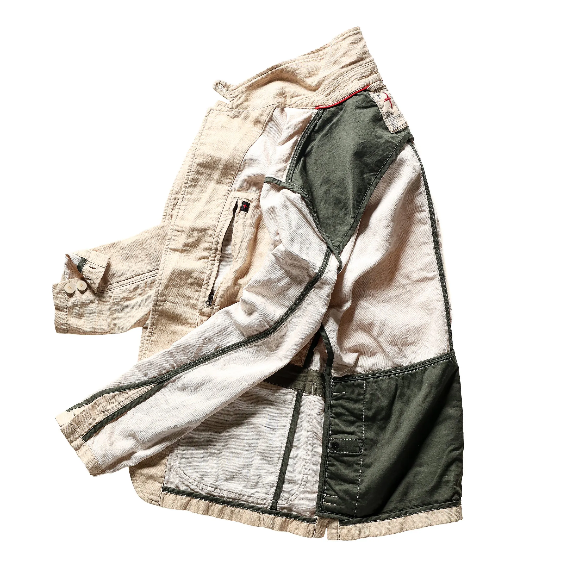 Relwen Tropical Trap Linen Blazer - Dark Natural Twill | Blazers