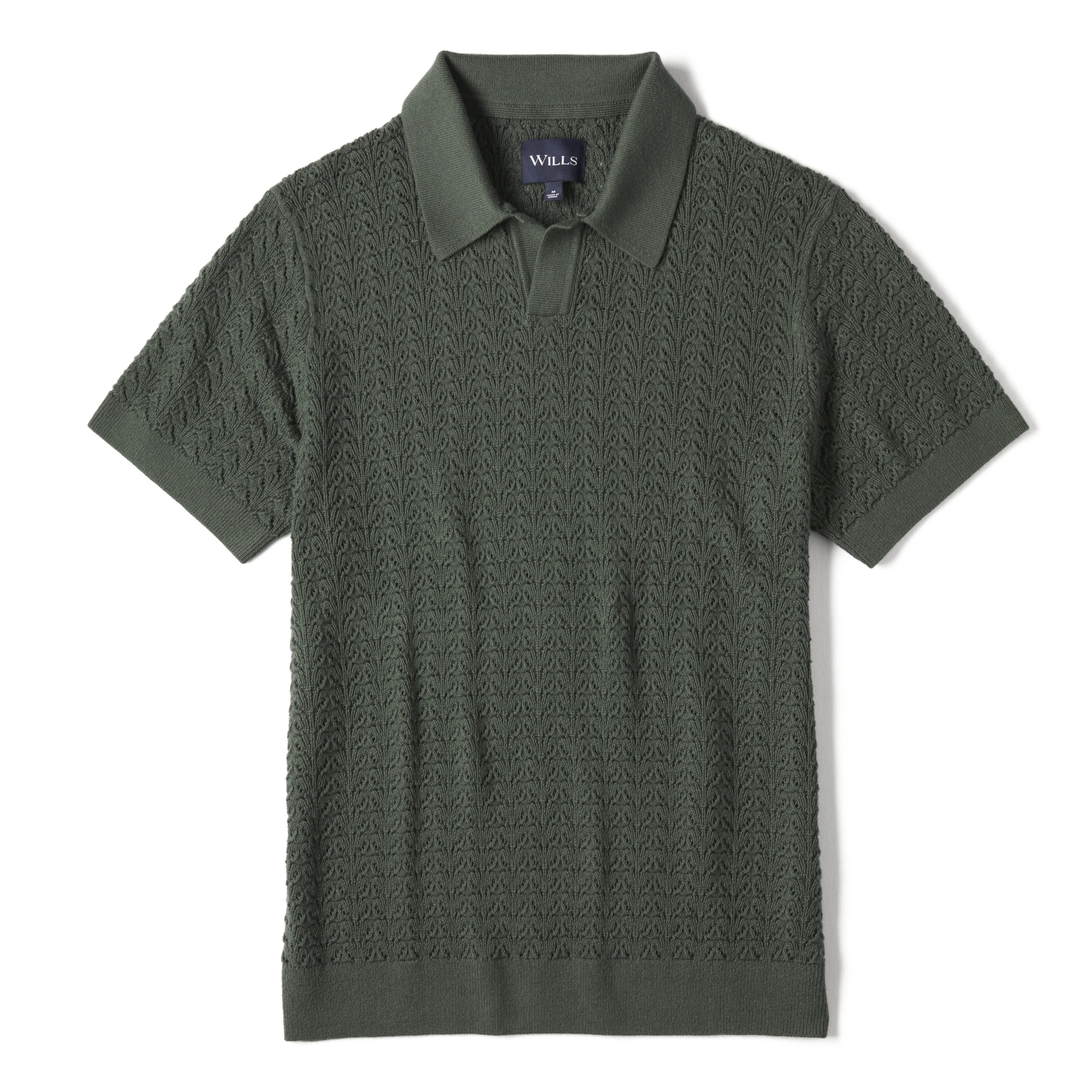is-ness KNITTED BIG POLO Size: M Green Men 1005SSPOLO01 | eBay