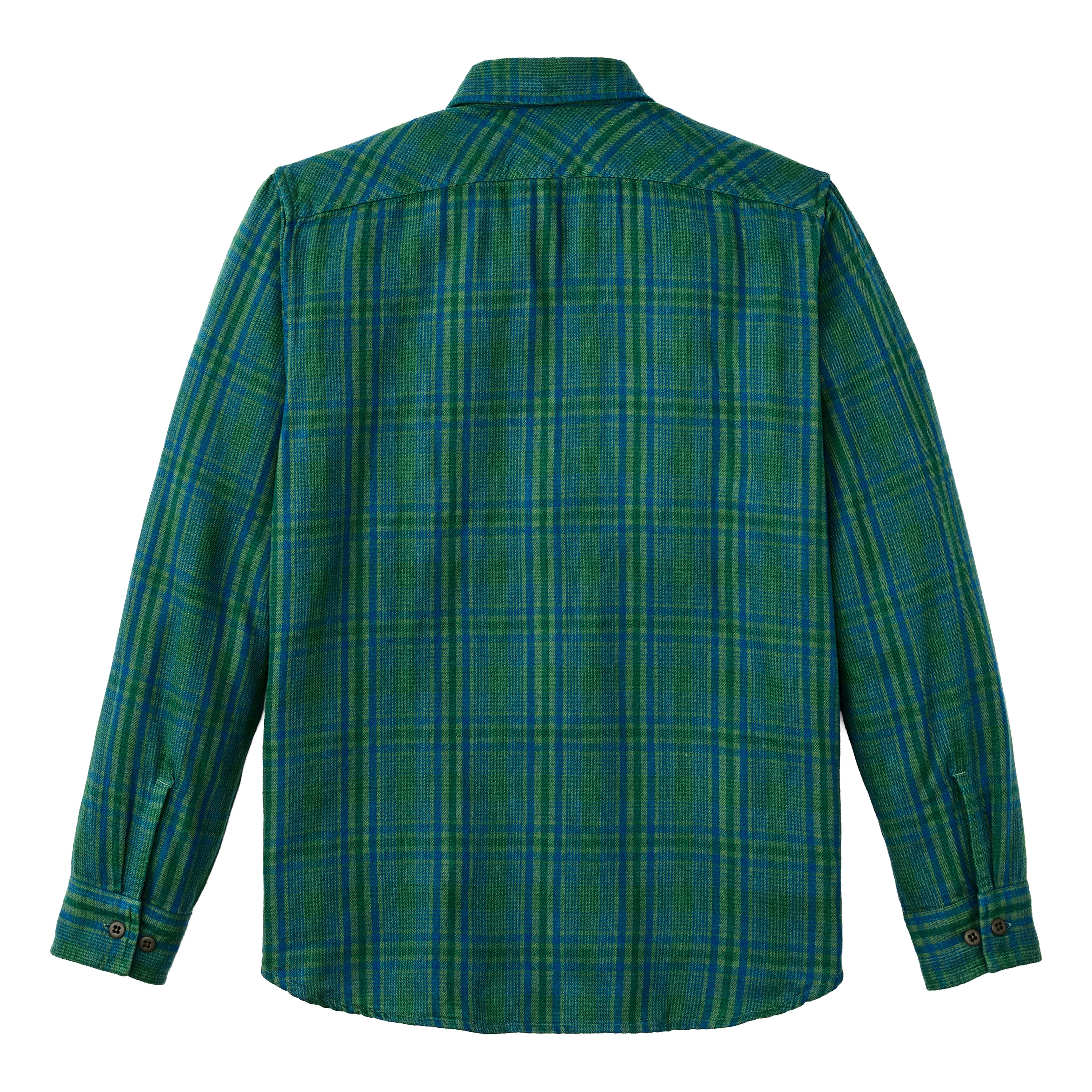 Filson Lightweight Vintage Flannel Long Sleeve Shirt - Green/Blue