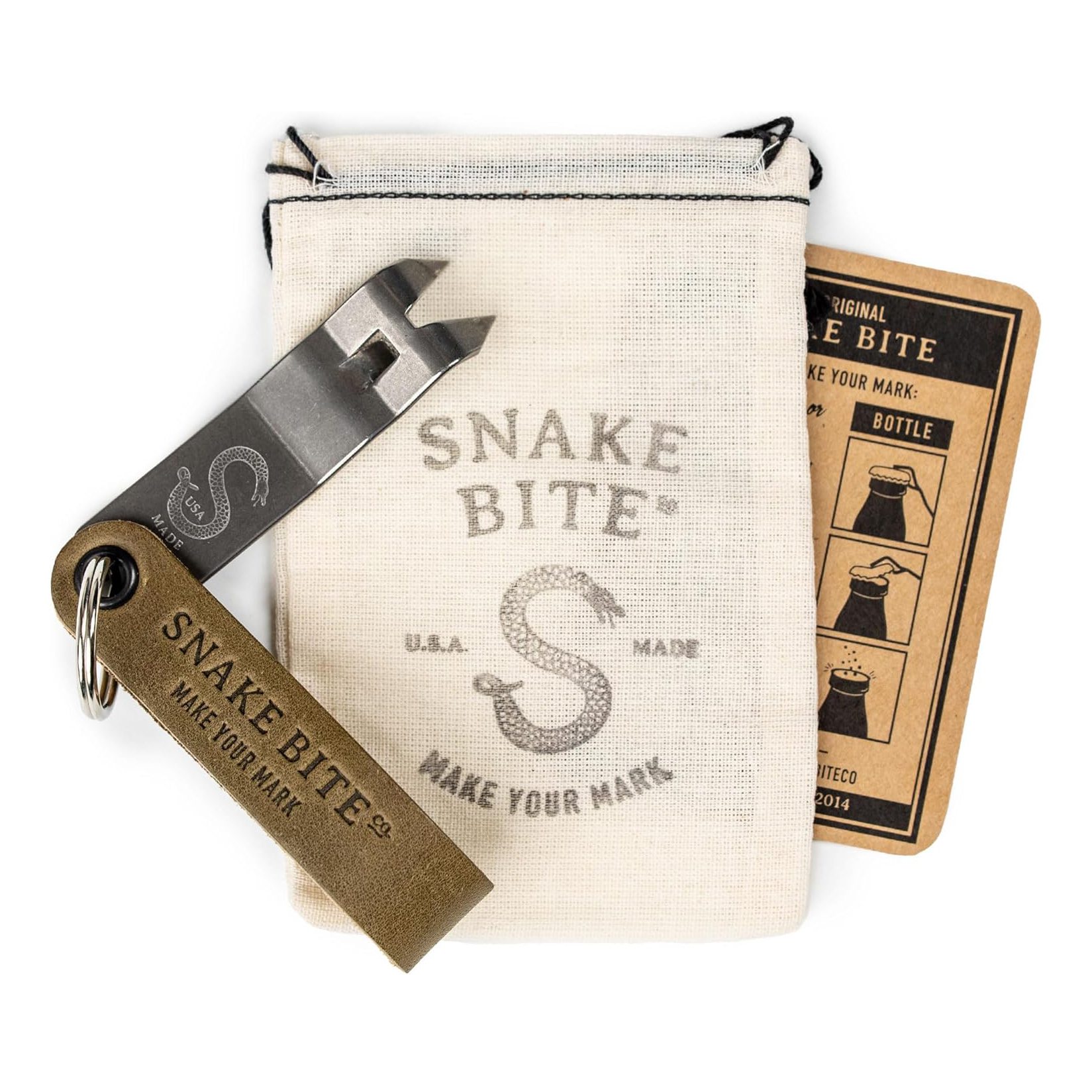 Snake Bite Keychain Bottle Opener - Thumbnail 2