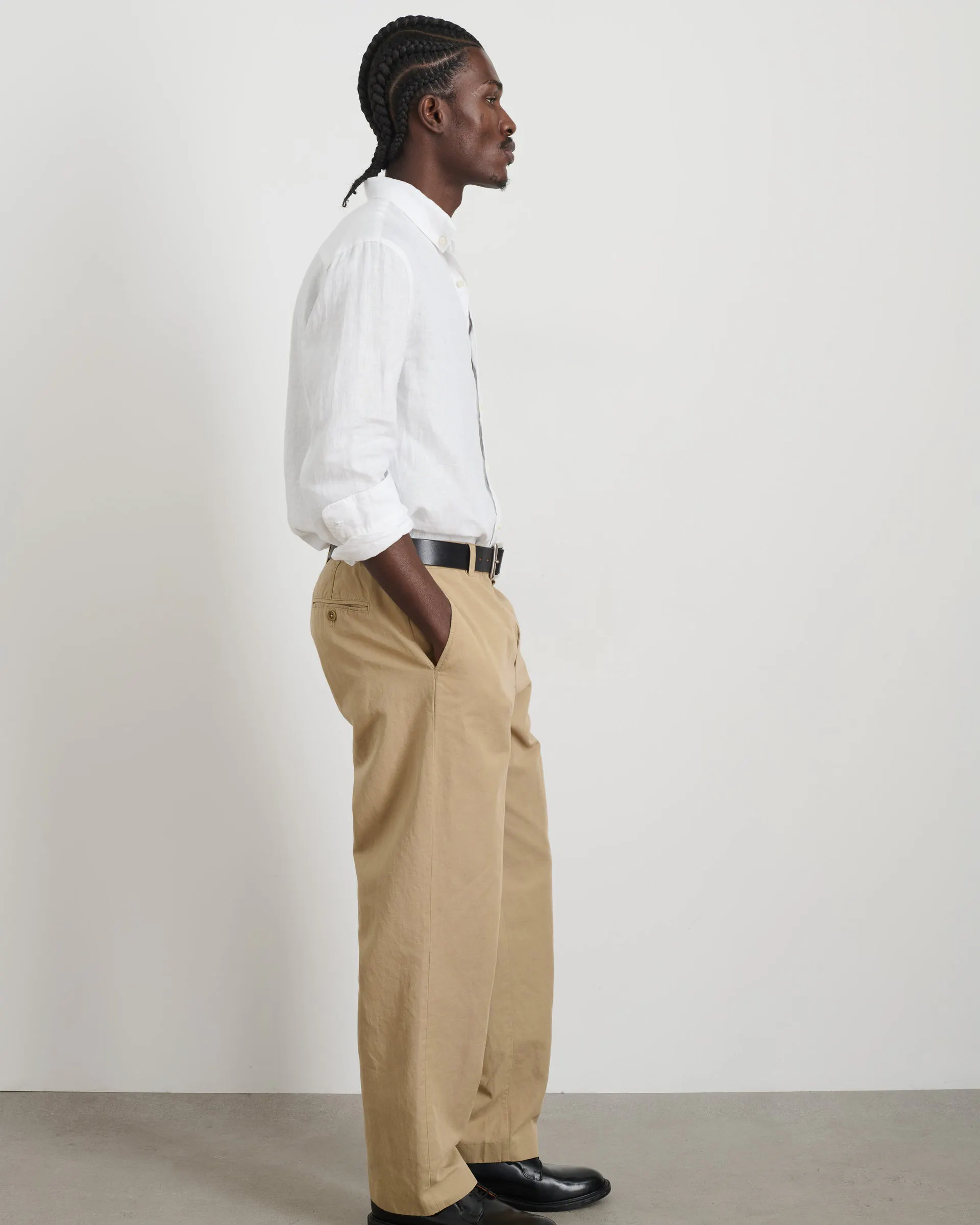 Alex Mill Grant Cotton Linen Trouser - Khaki | Dress Pants | Huckberry Alex Mill Grant Cotton Linen Trouser - Khaki | Dress Pants | Huckberry