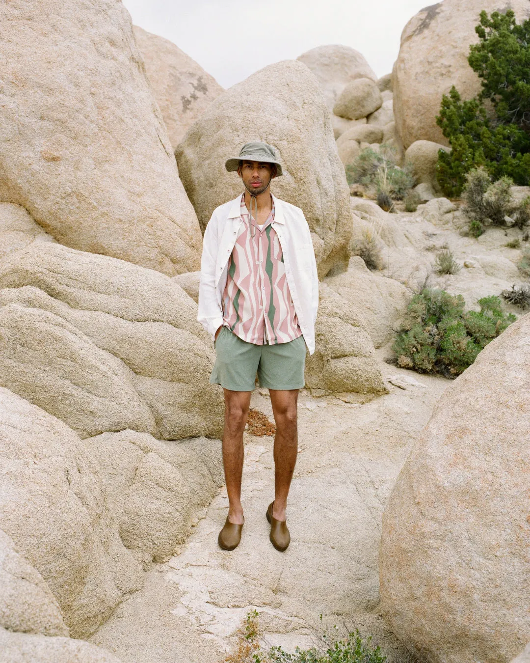 Bather Trunk Co. Beach Camp Collar Short Sleeve Shirt - Orchid Bather Trunk Co. Beach Camp Collar Short Sleeve Shirt - Orchid