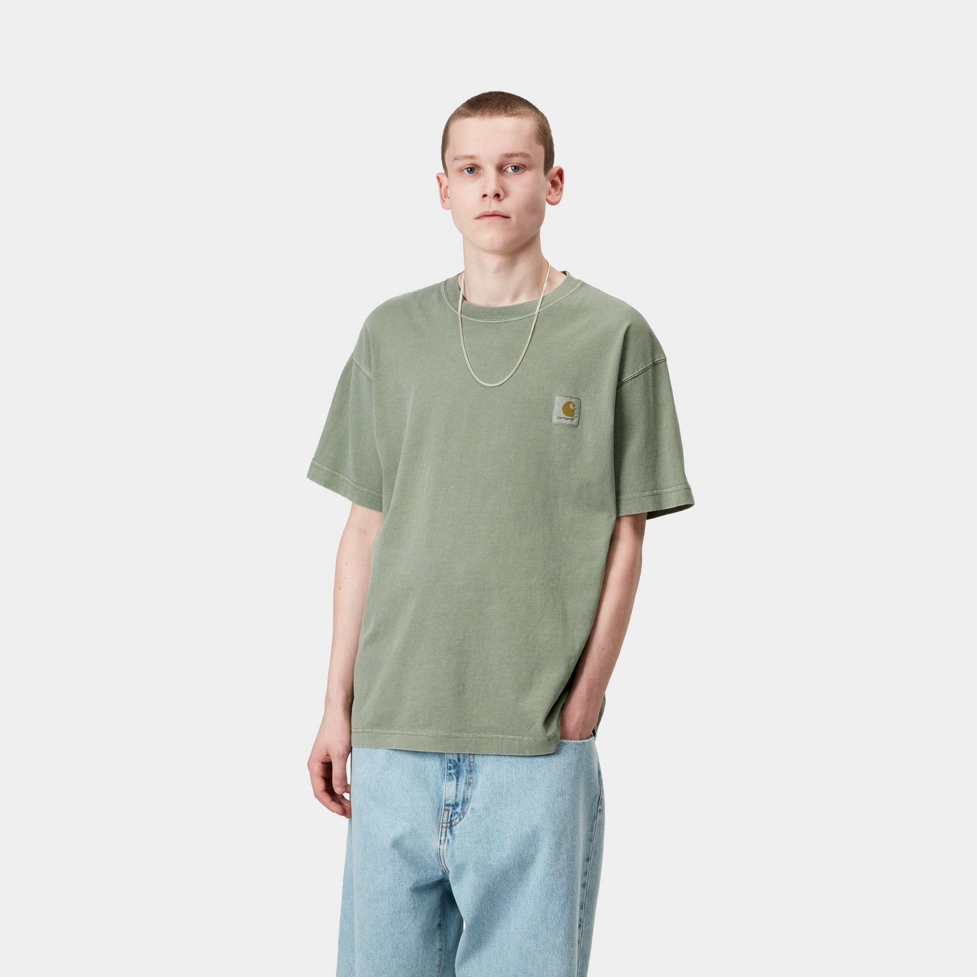 Carhartt WIP Nelson Garment Dyed T-Shirt - Park | T-Shirts