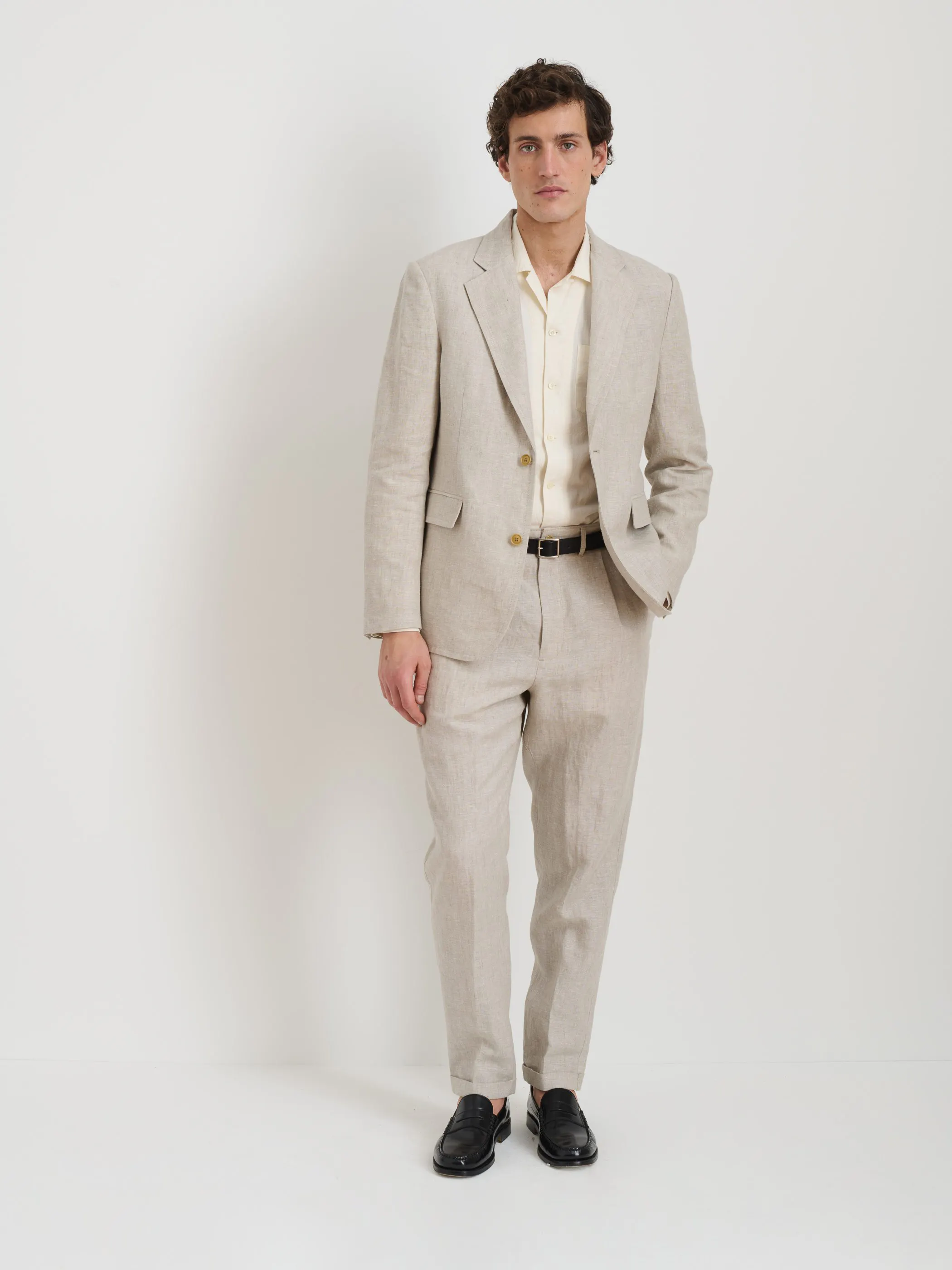 Alex Mill Standard Pleated Linen Pant - Flax | Dress Pants | Huckberry