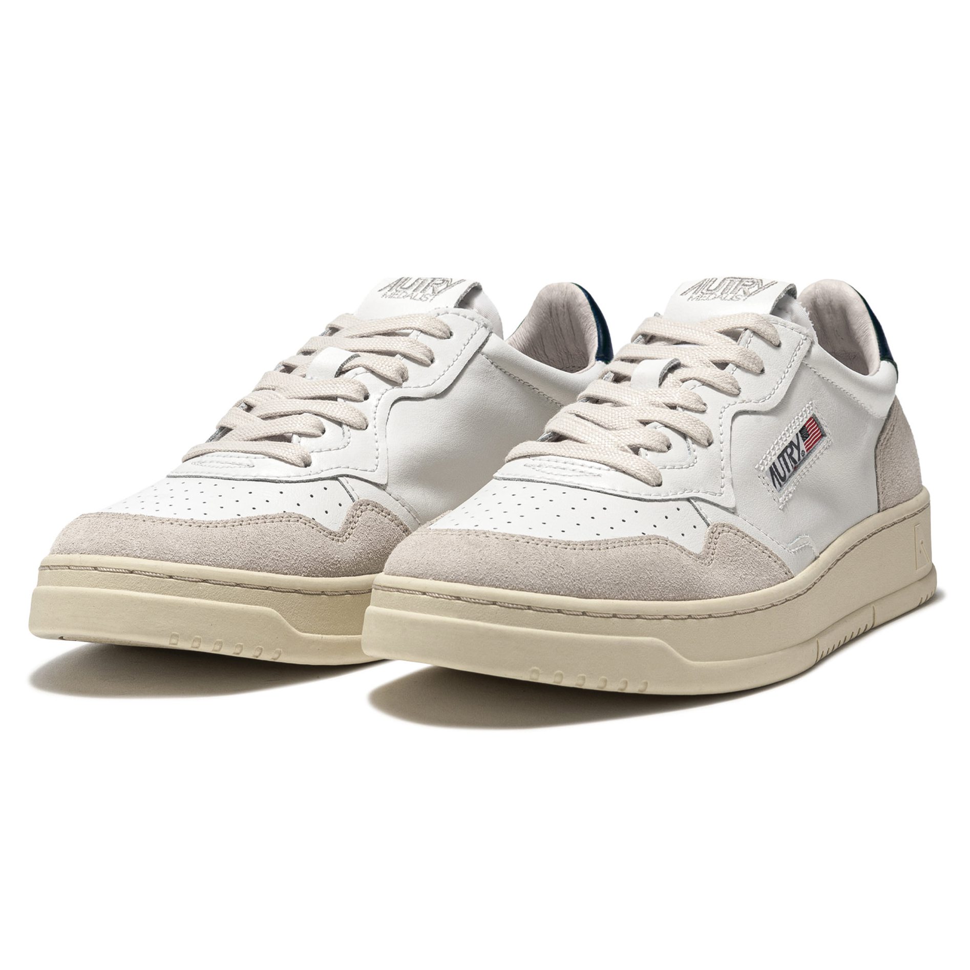 Autry Medalist Sneaker - Leat/Suede White/Blue | Casual Sneakers