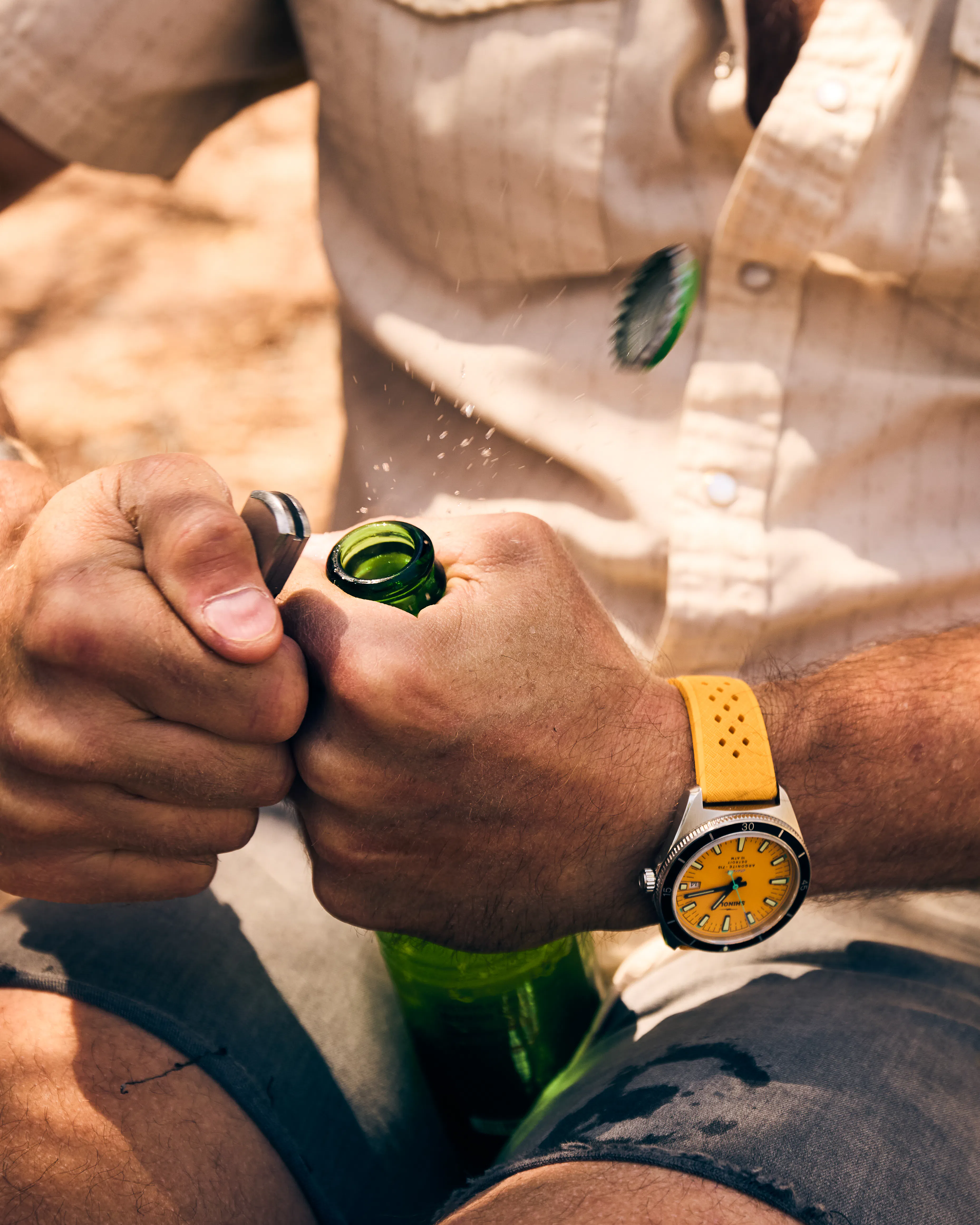 Shinola Duck 3HD 40mm Watch - Canary | Digital Watches | Huckberry