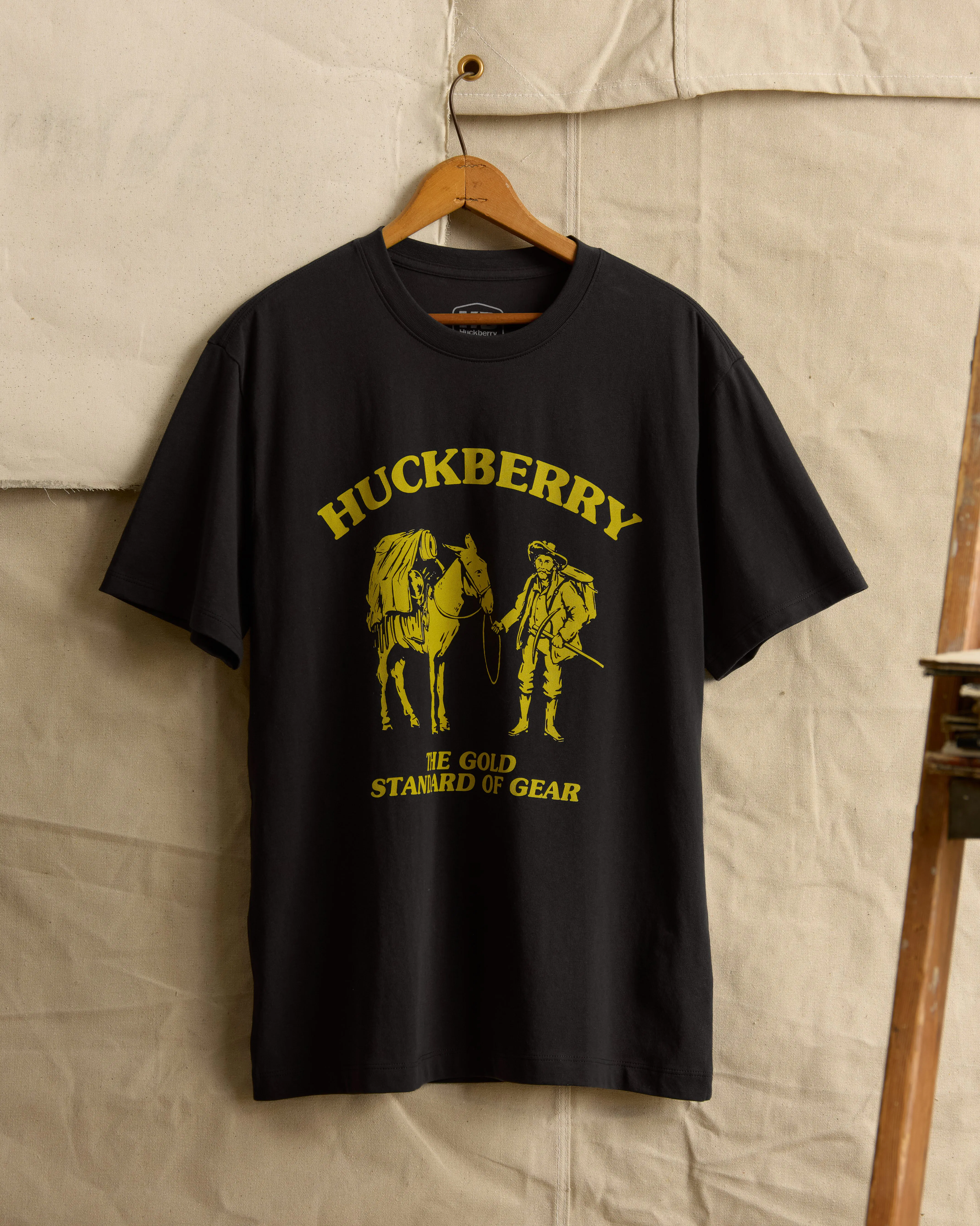 Huckberry Gold Standard of Gear T-Shirt - Washed Black | T-Shirts