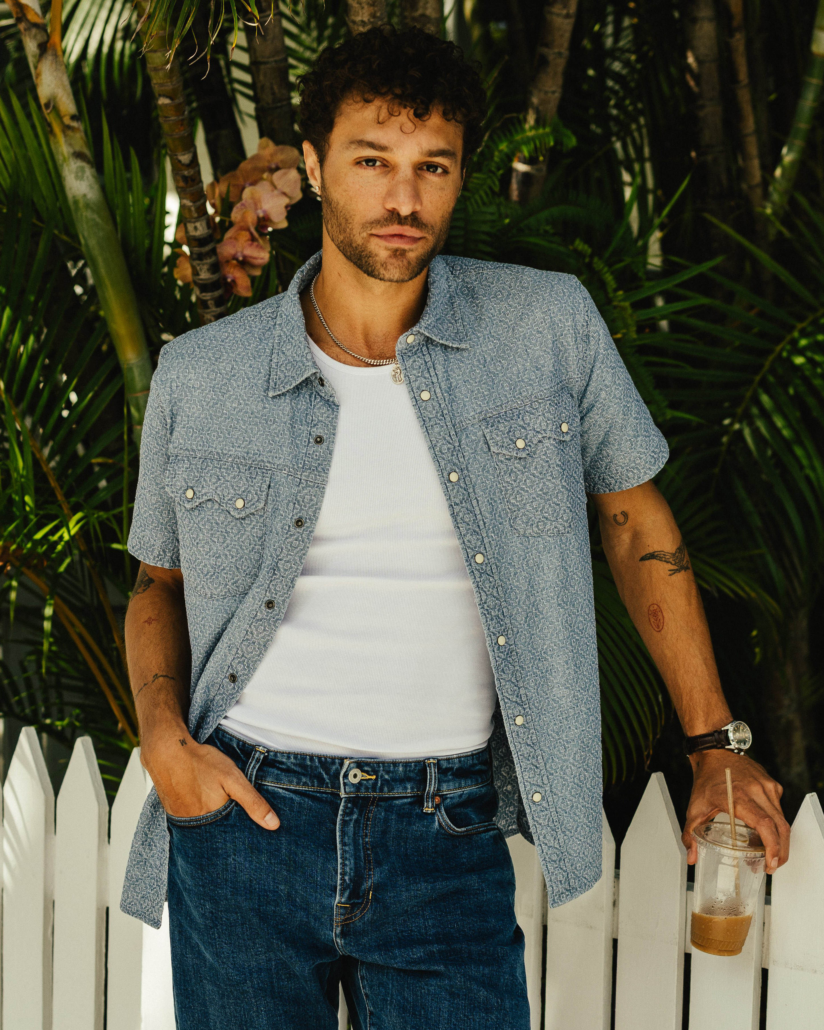 Flint and Tinder Short Sleeve Sawtooth Western Shirt
