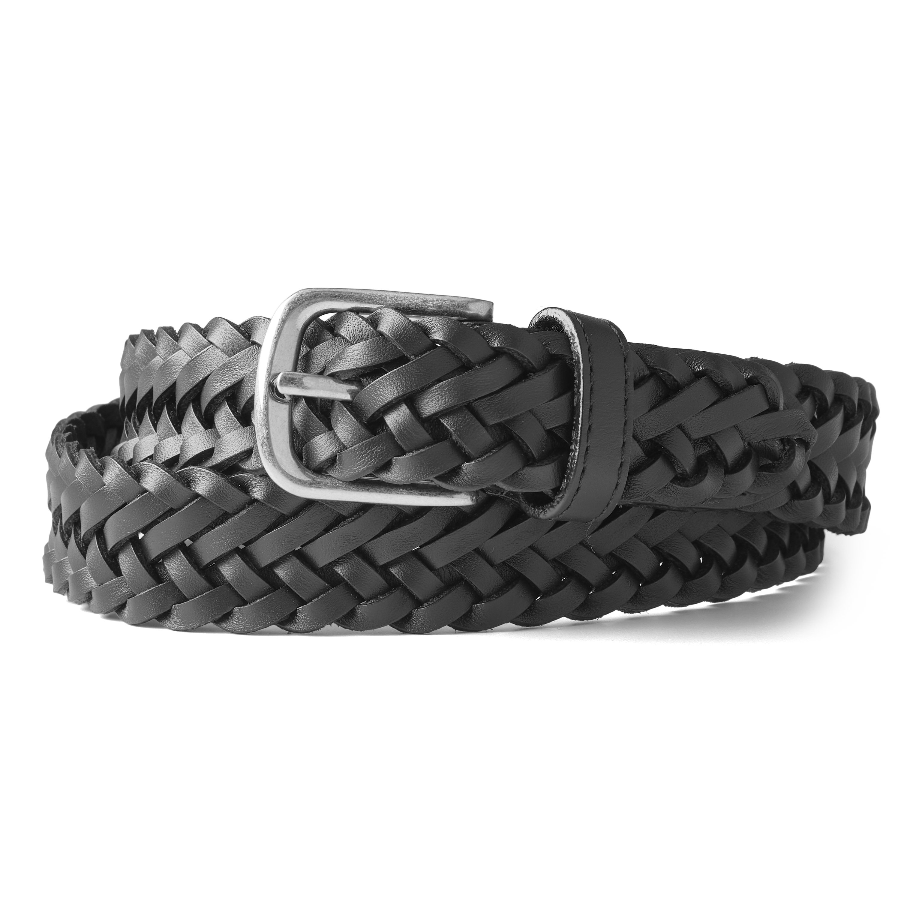 RRL Vincennes Leather Belt - Vintage Black | Casual Belts | Huckberry